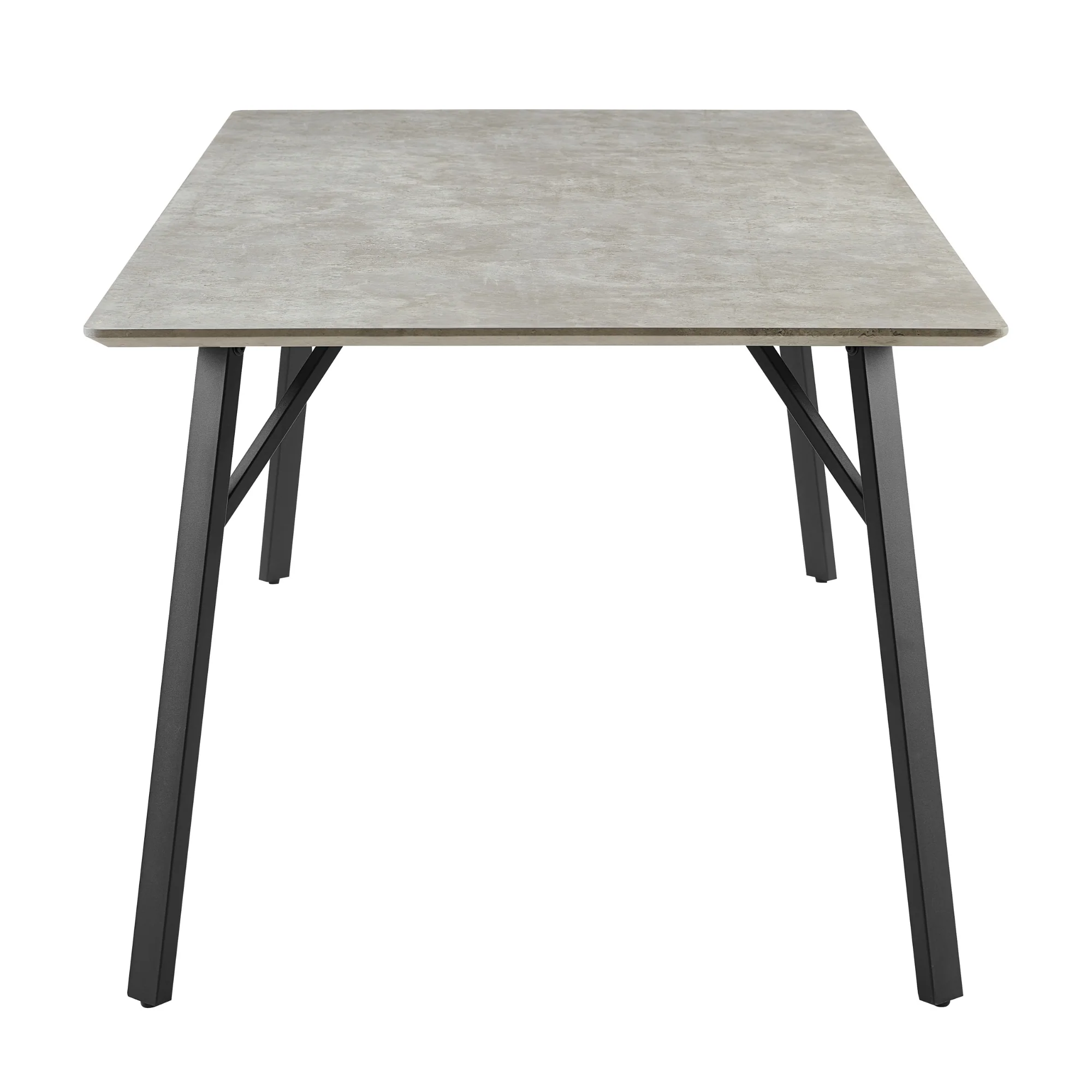 Supreme 200cm Dining Table Faux Marble Melamine Top Stone Grey - Image 4