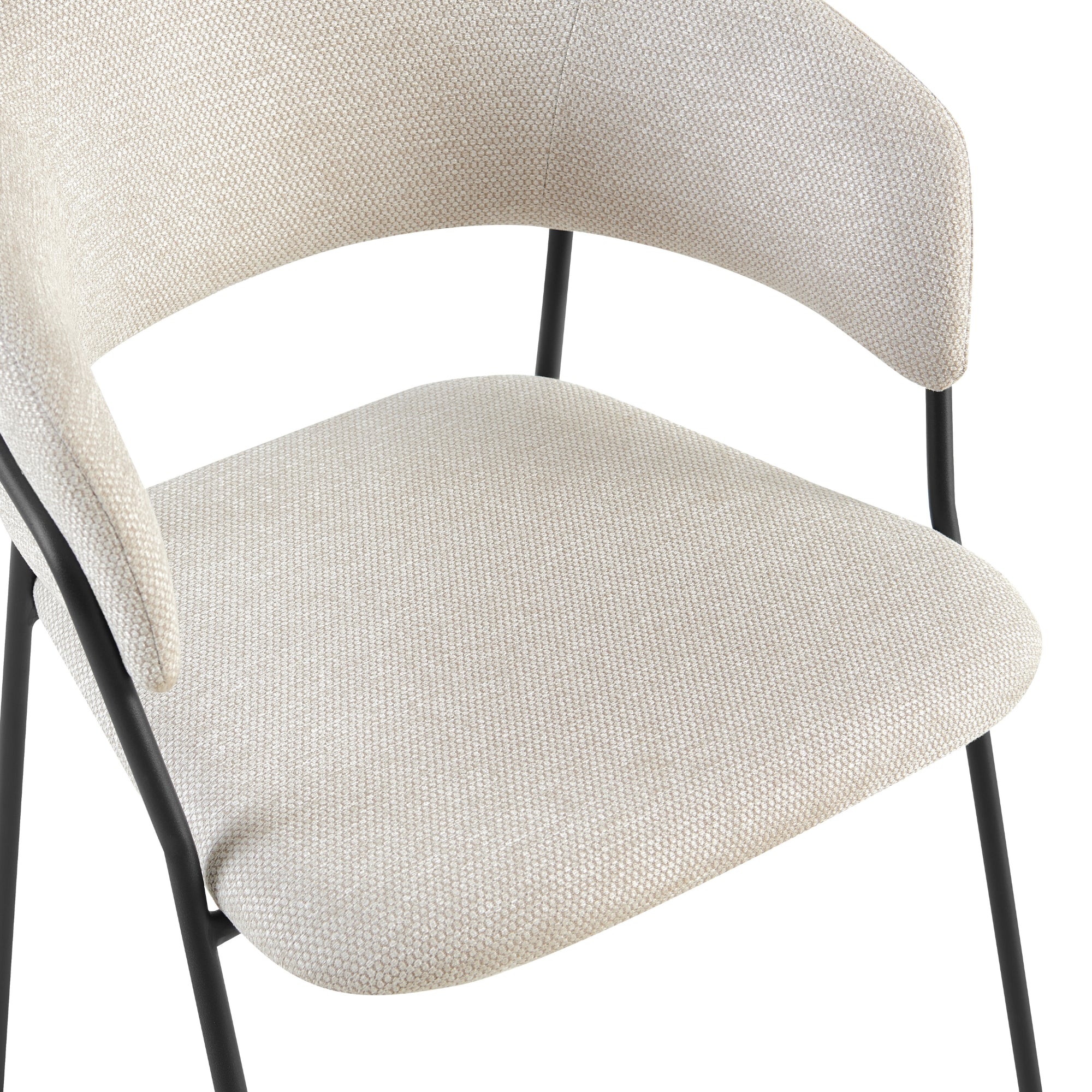 Supreme 2pc Set Dining Chair Beige - Image 6