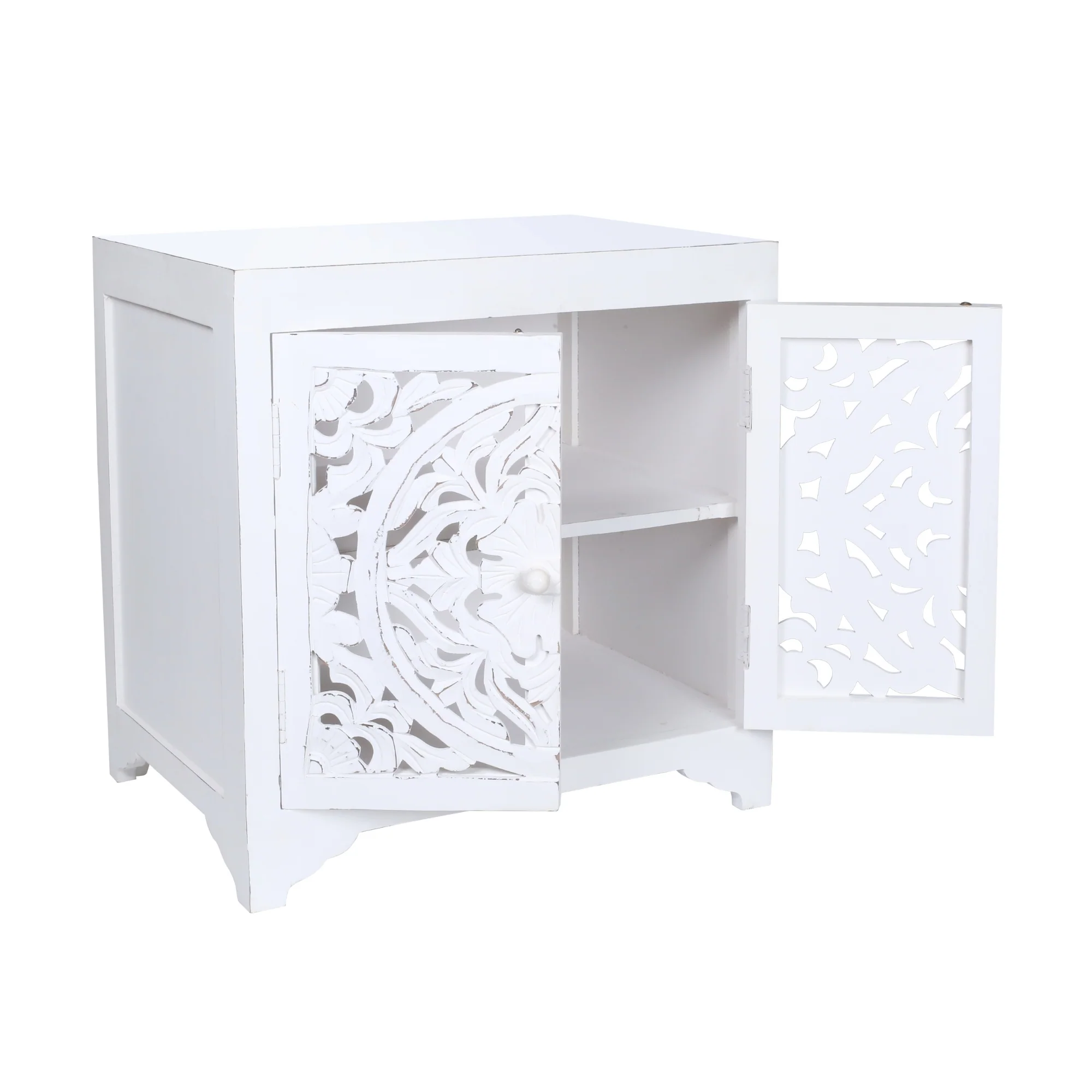 Surya Bedside Table White - Image 4