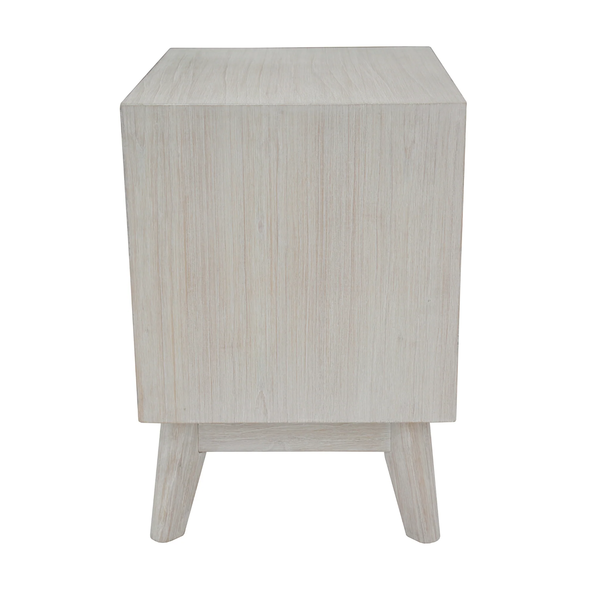 The Croft Bedside Table White Washed - Image 4