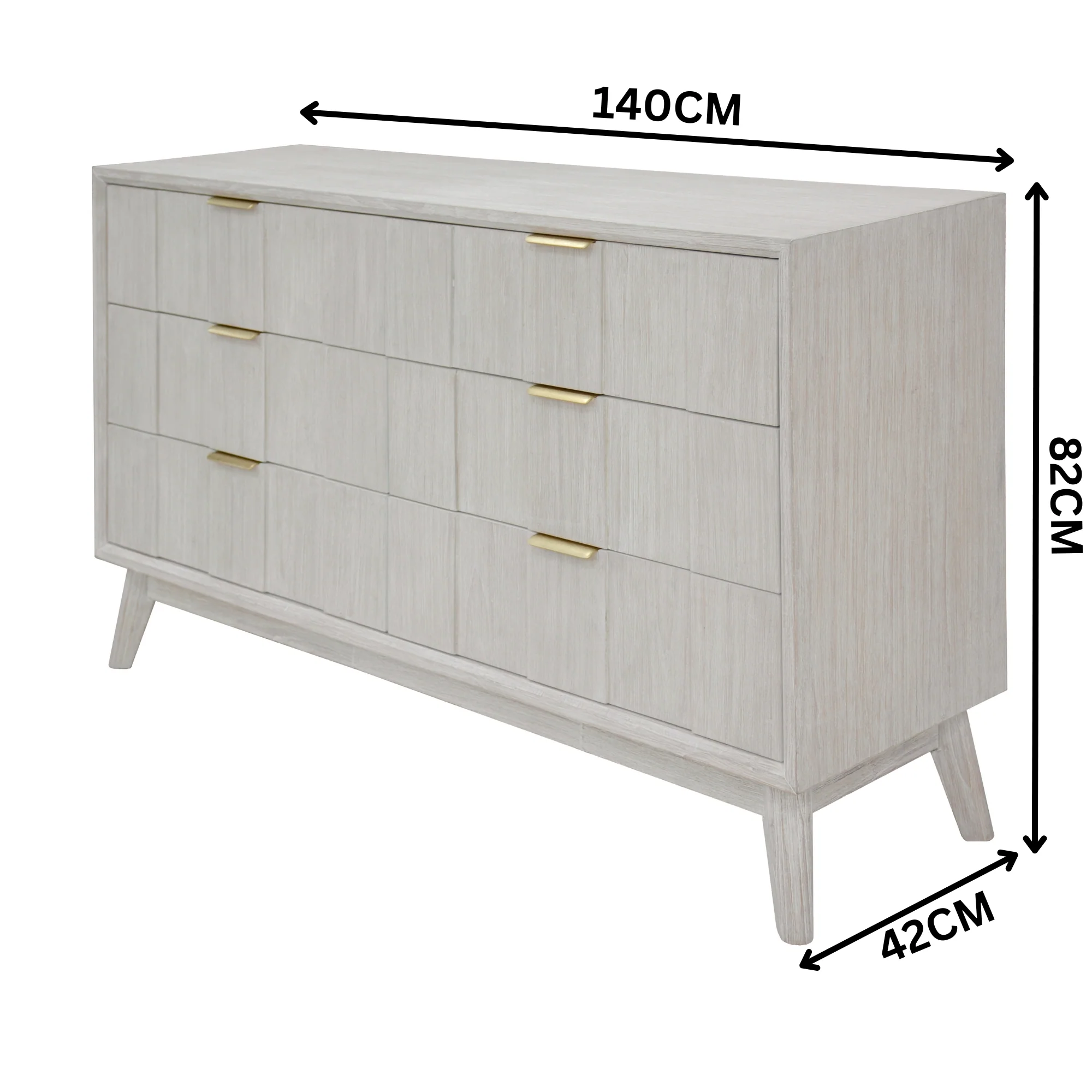 The Croft Dresser White Washed - Image 2