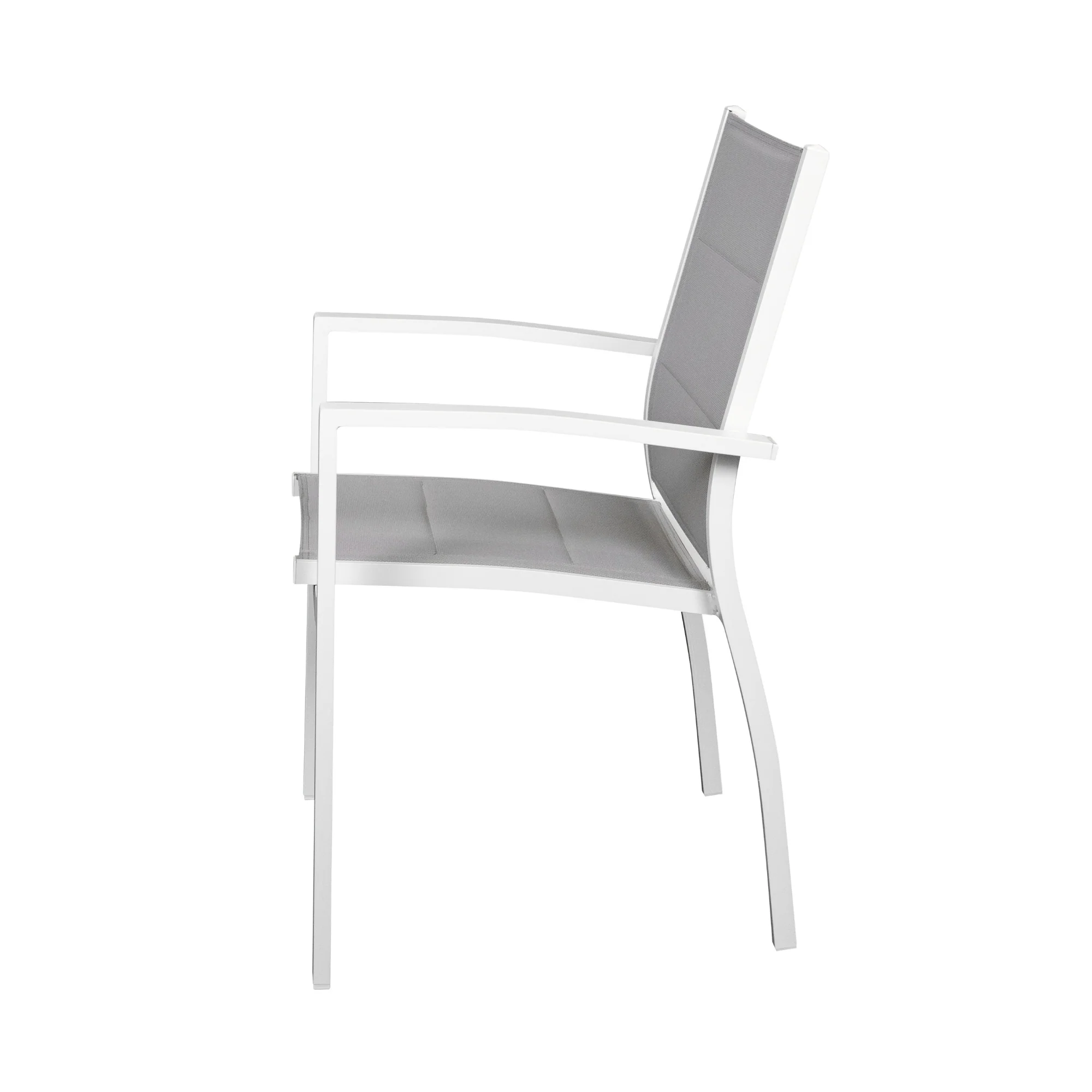 Torres 2pc Set Outdoor Aluminium Dining Chair White - Image 5