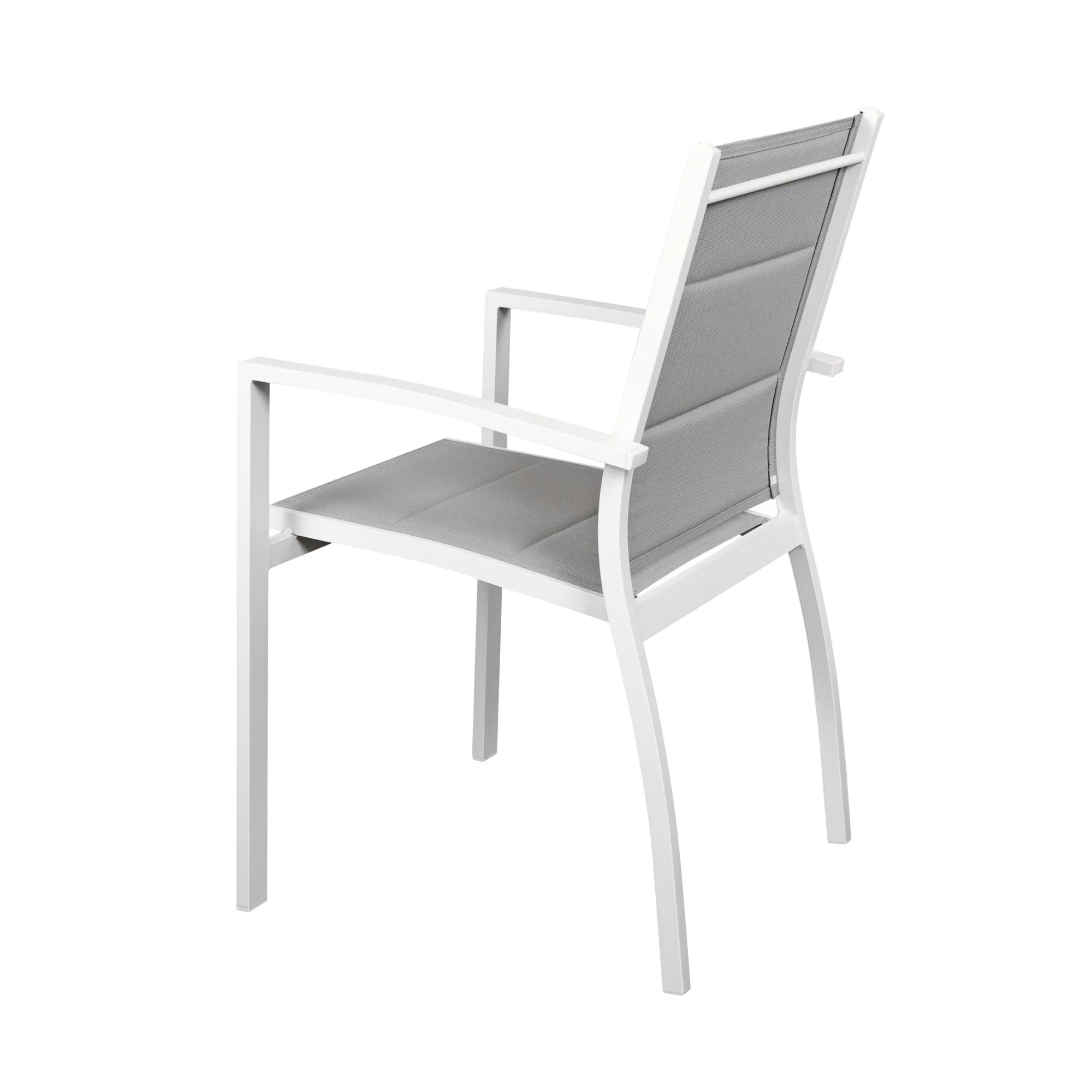Torres 2pc Set Outdoor Aluminium Dining Chair White - Image 6