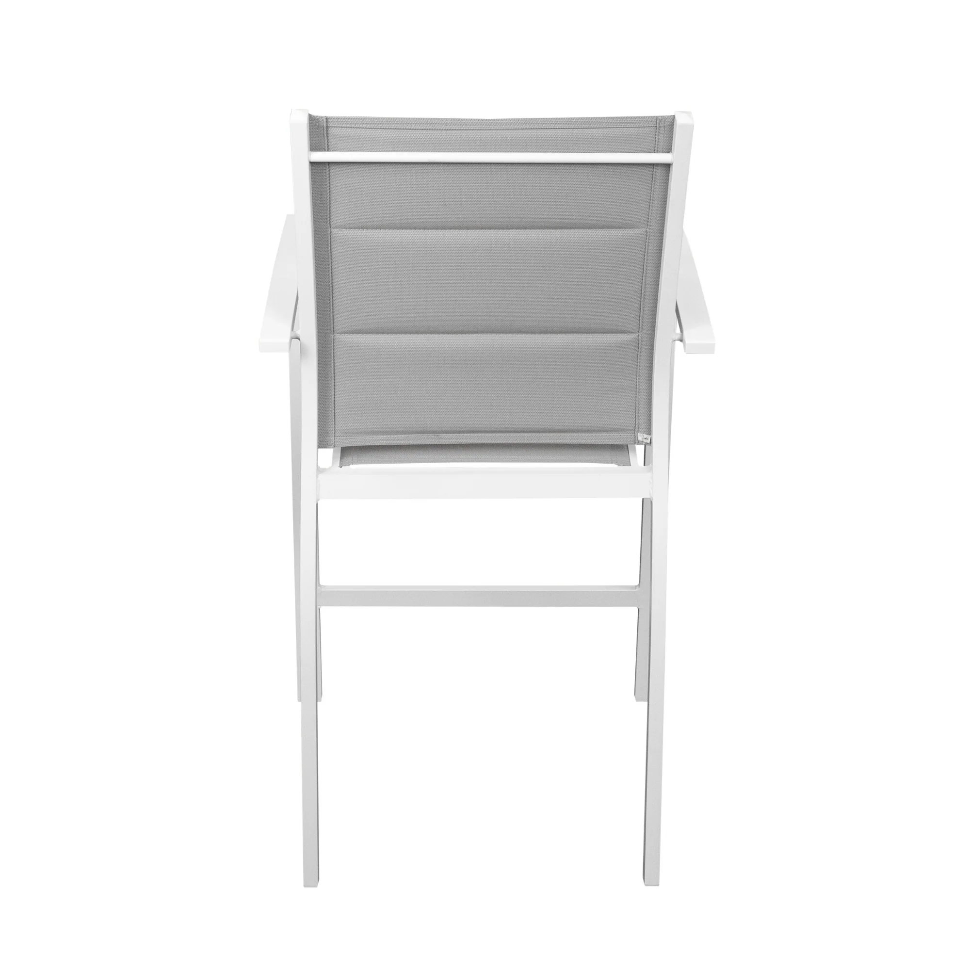 Torres 2pc Set Outdoor Barstool Aluminium Bar Chair White - Image 6