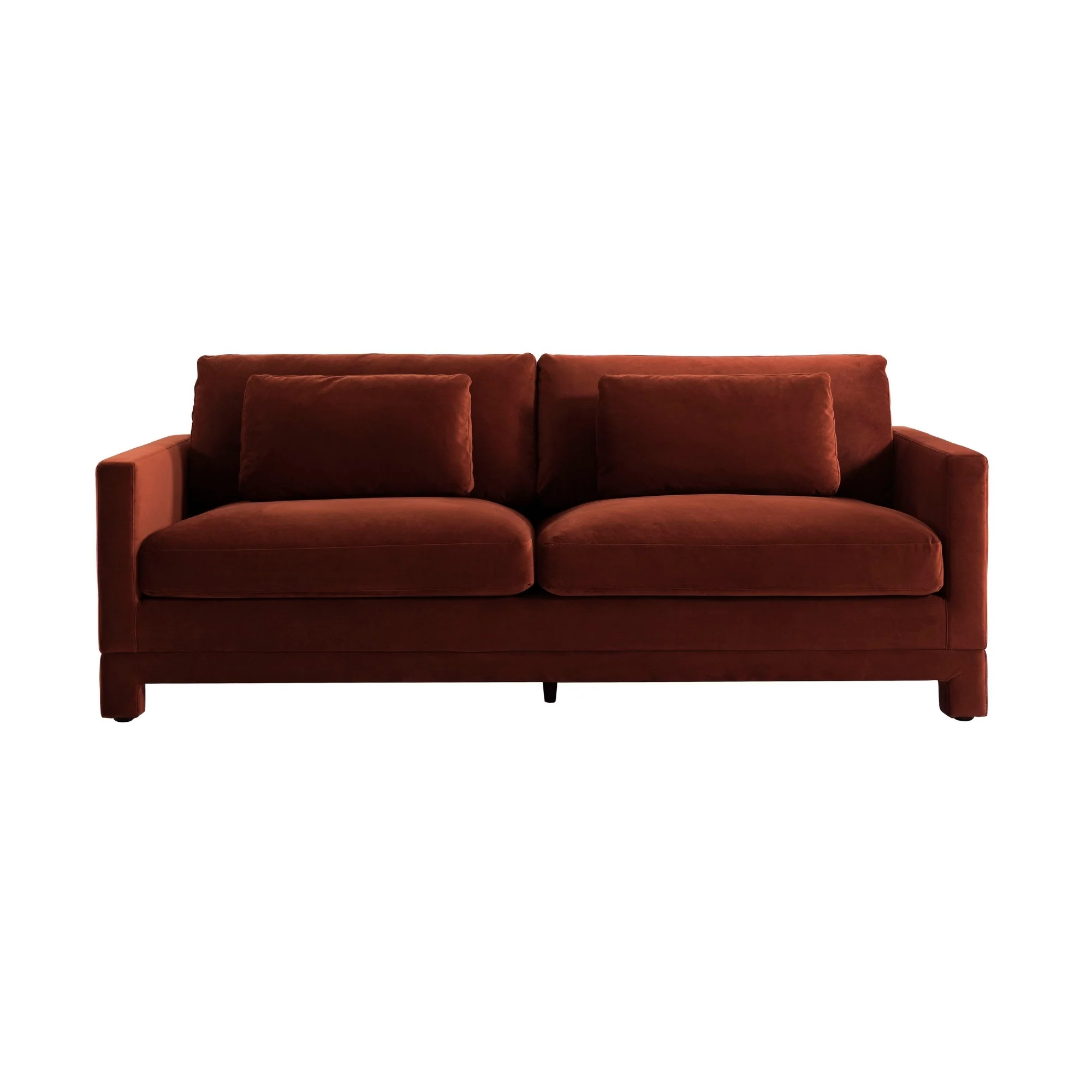 Tully Muse 3 Seater Velvet Sofa Caramel - Image 2