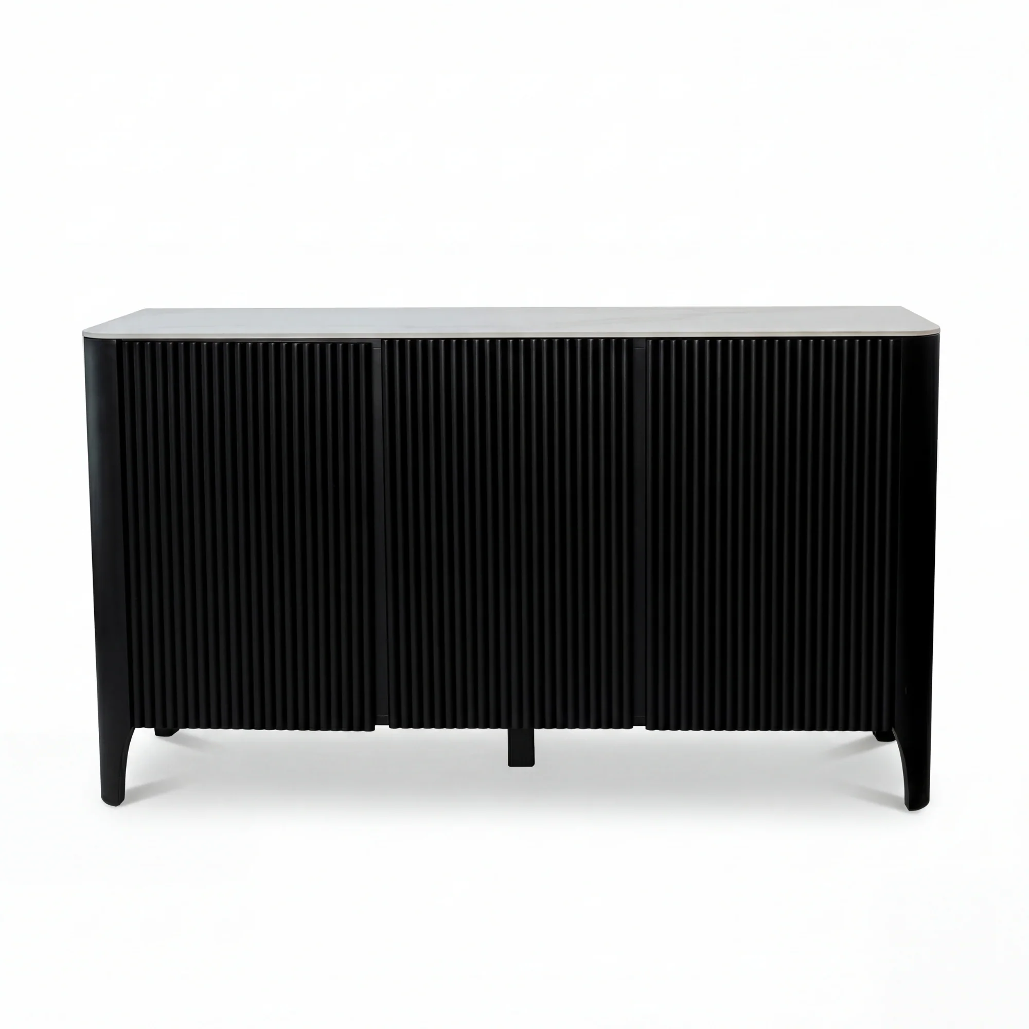 Valen 150cm Buffet Table Ceramic Stone Top Black - Image 6