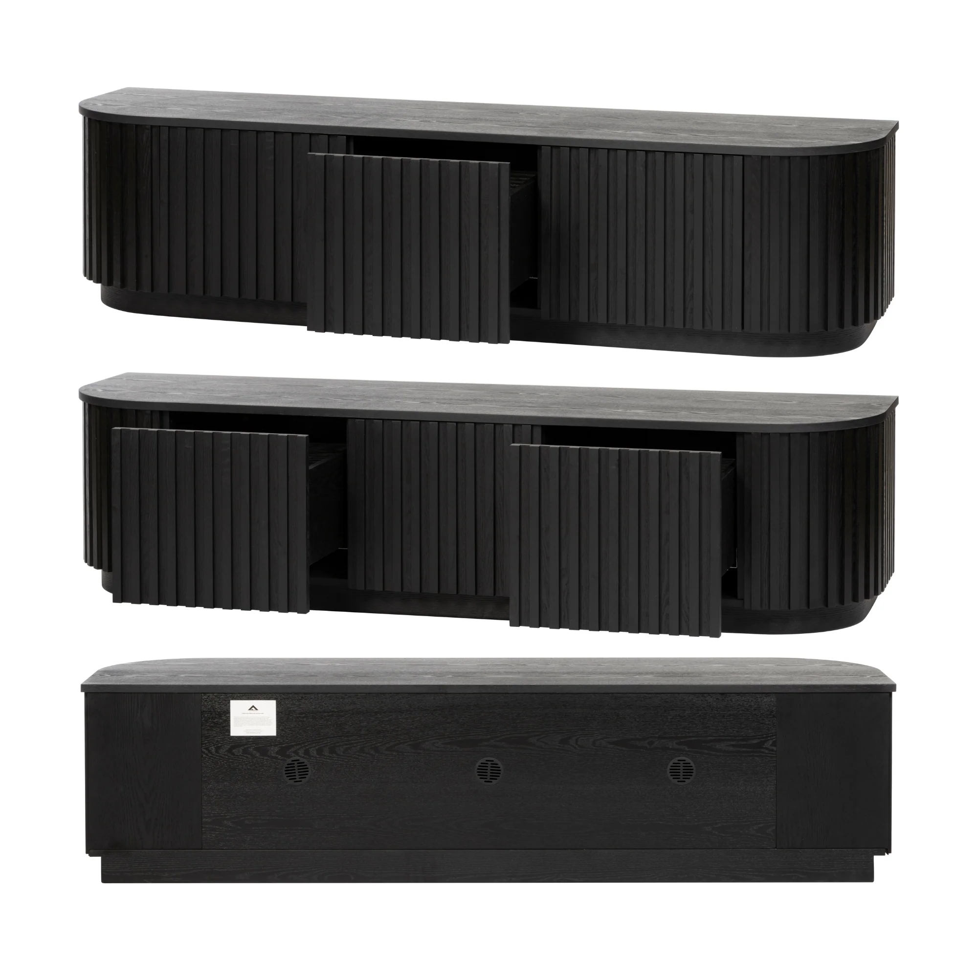 Vanessa 180cm ETU Entertainment TV Unit Black - Image 7