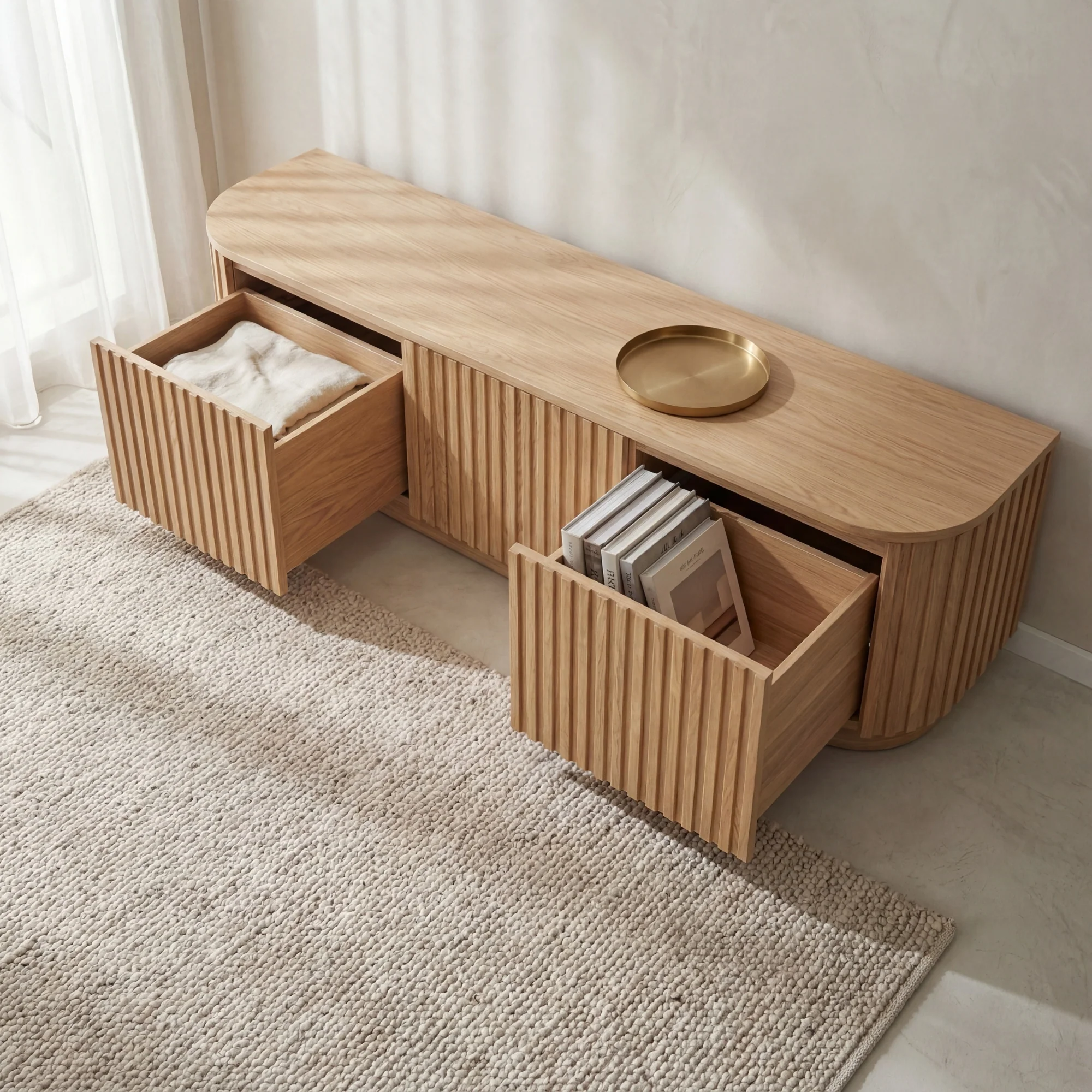 Vanessa 180cm ETU Entertainment TV Unit Natural - Image 3