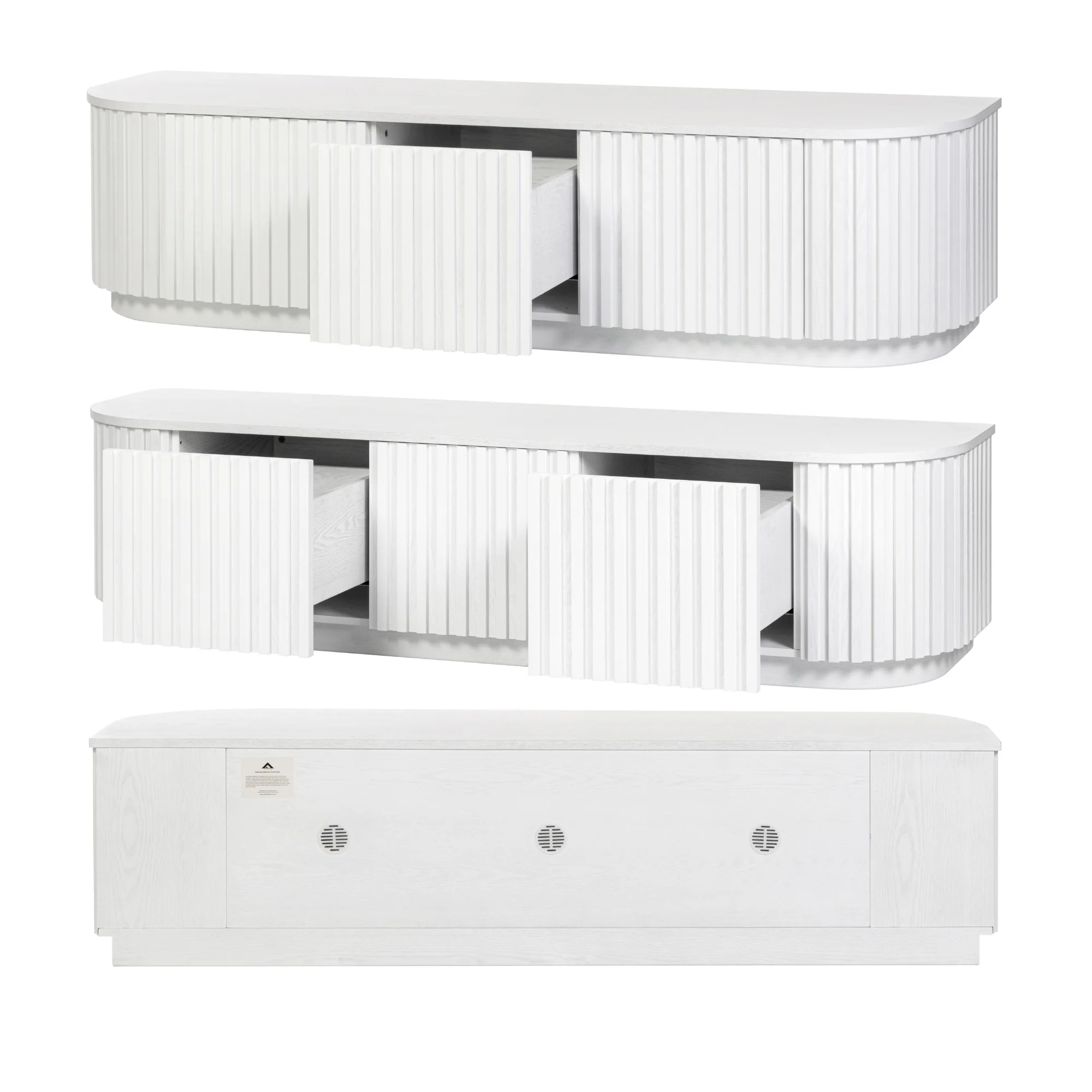 Vanessa 180cm ETU Entertainment TV Unit White - Image 7
