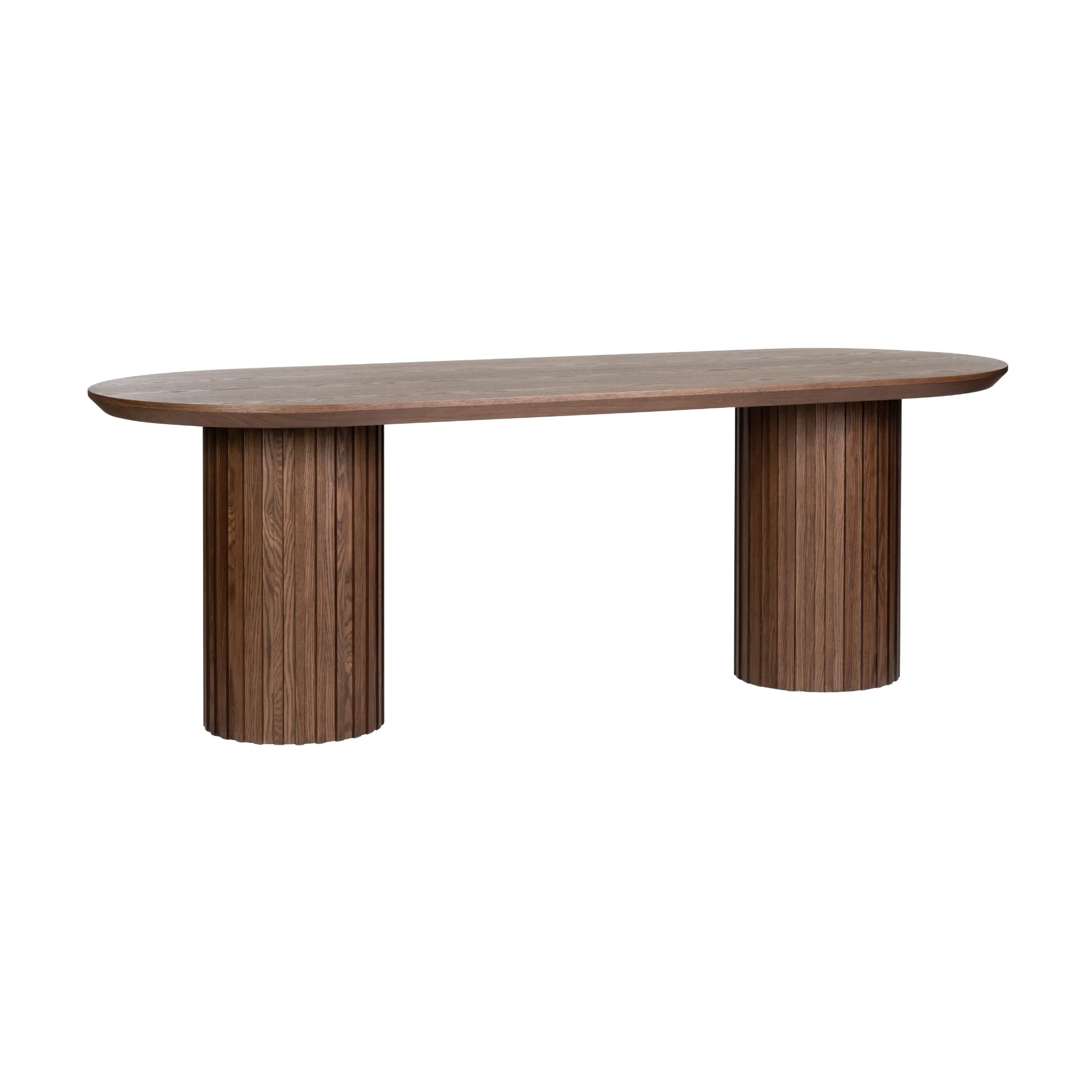 Vanessa 220cm Oval Dining Table Walnut - Image 2