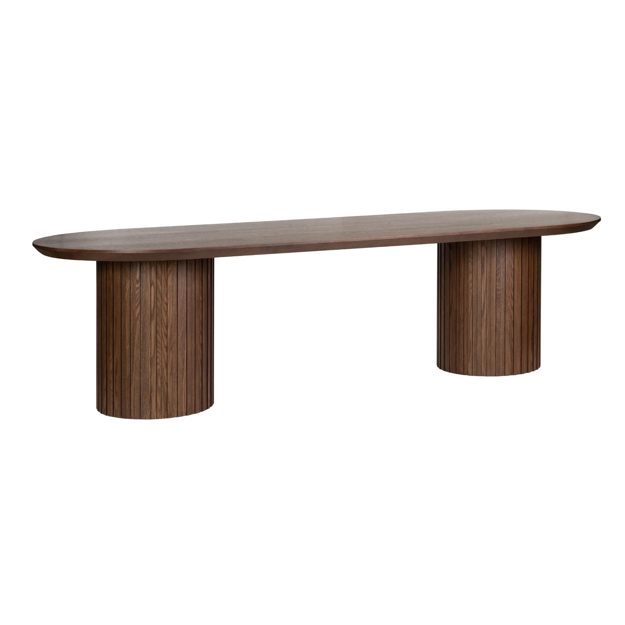 Vanessa 280cm Oval Dining Table Walnut - Image 2