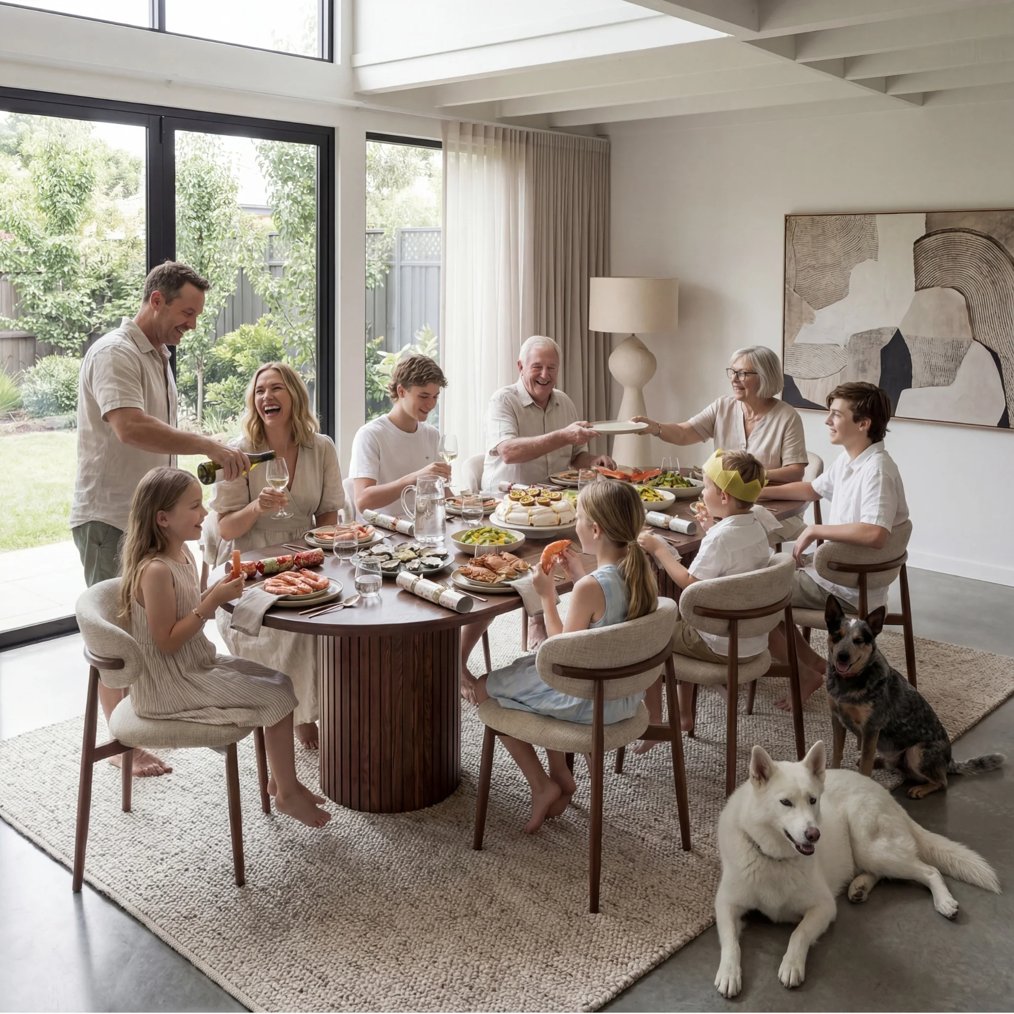 Vanessa 280cm Oval Dining Table Walnut - Image 5