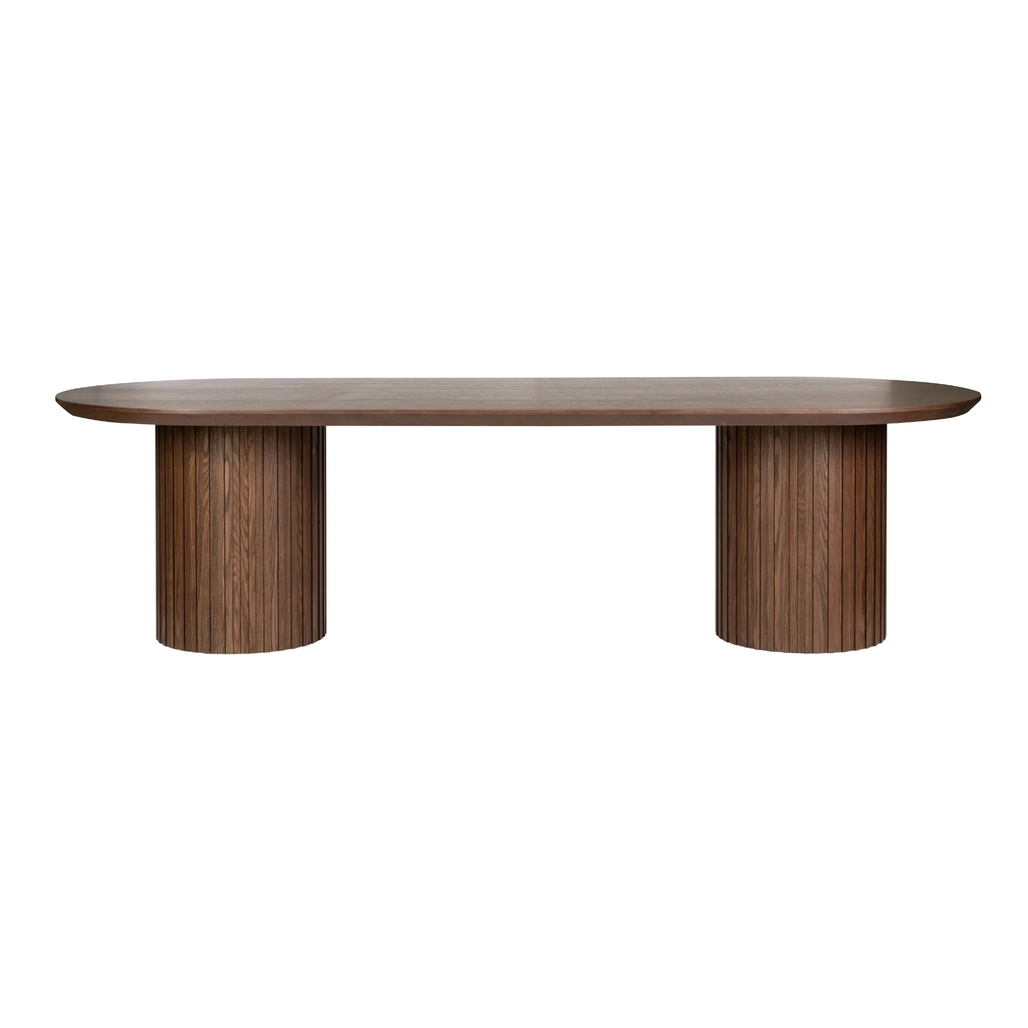 Vanessa 280cm Oval Dining Table Walnut - Image 6
