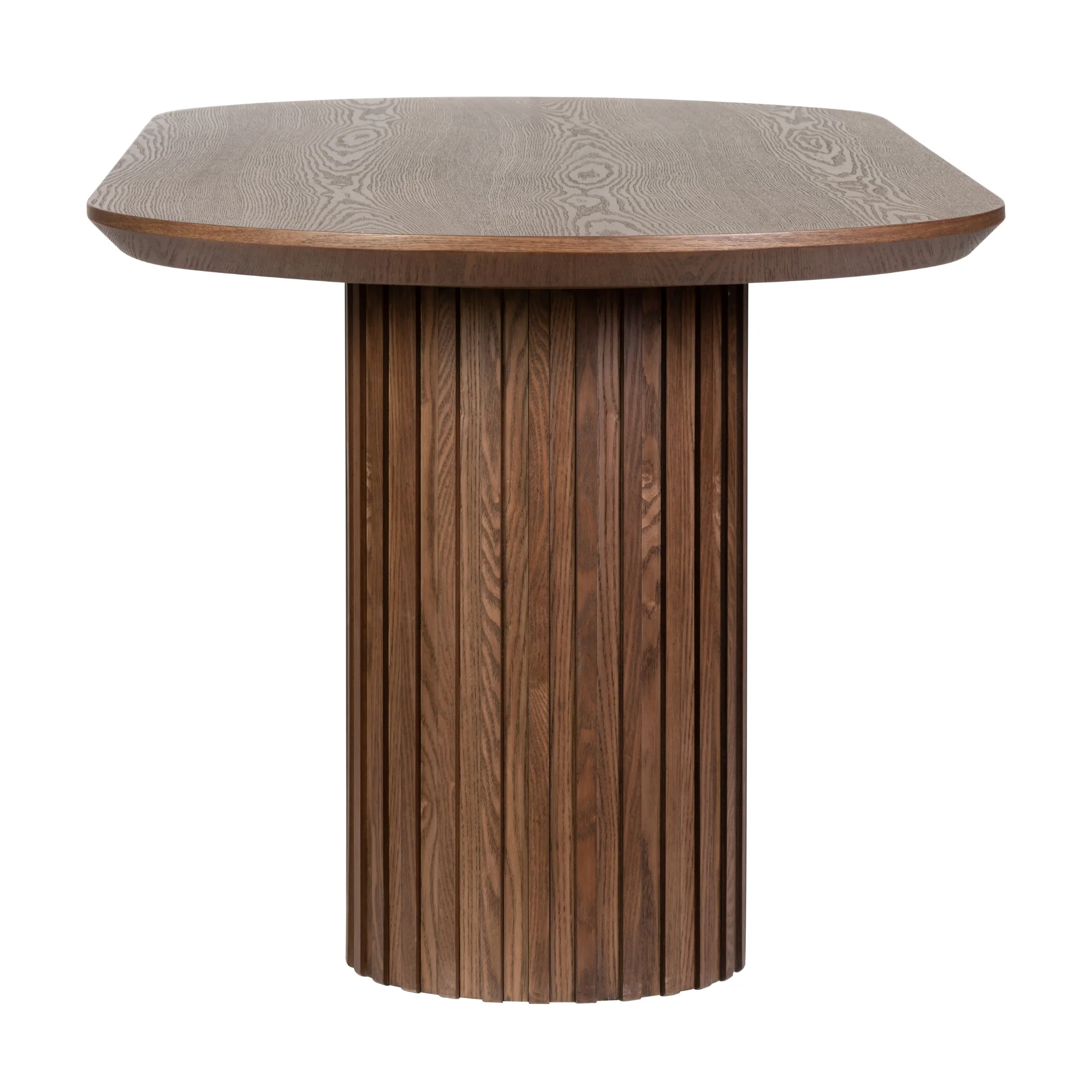 Vanessa 280cm Oval Dining Table Walnut - Image 7