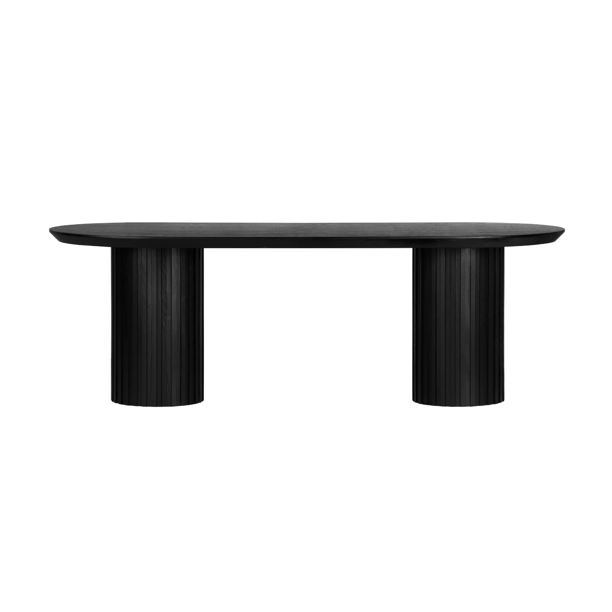 Vanessa 220cm Oval Dining Table Black - Image 3