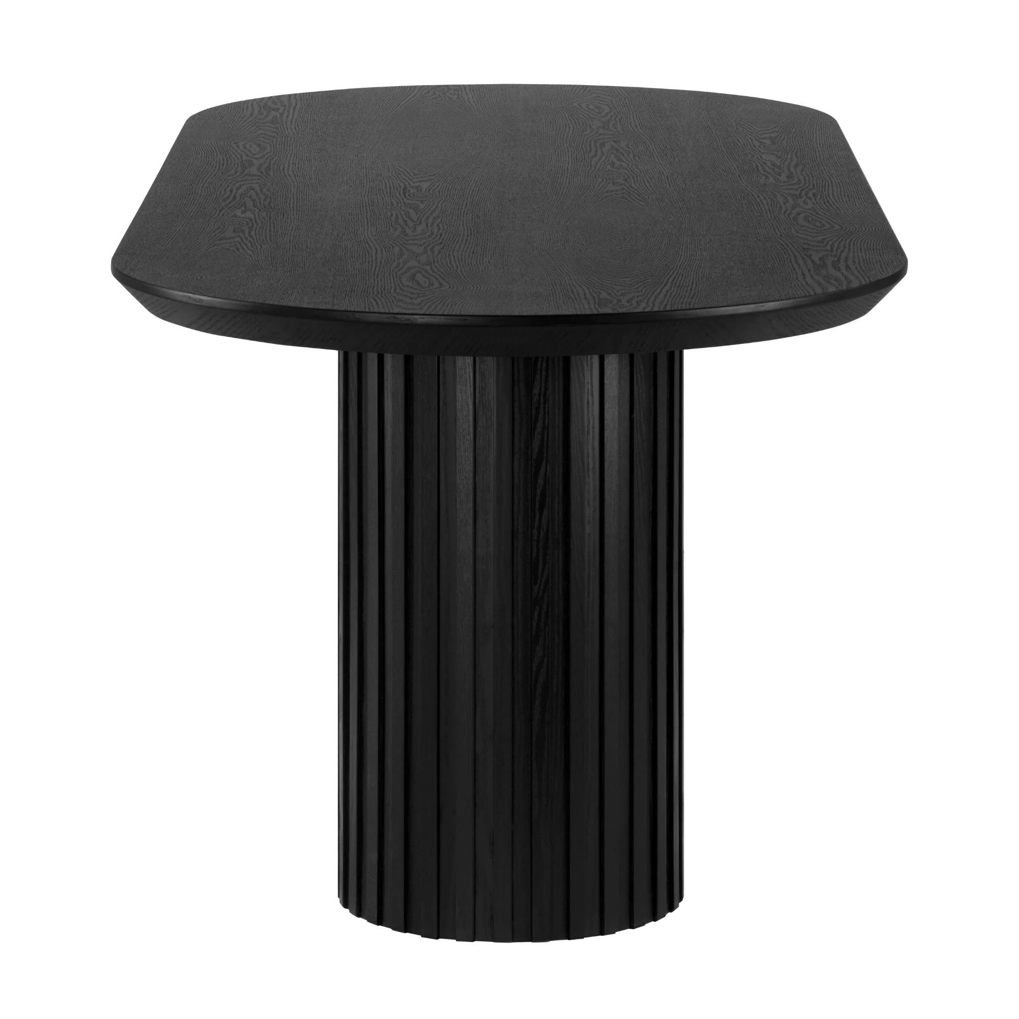 Vanessa 220cm Oval Dining Table Black - Image 4