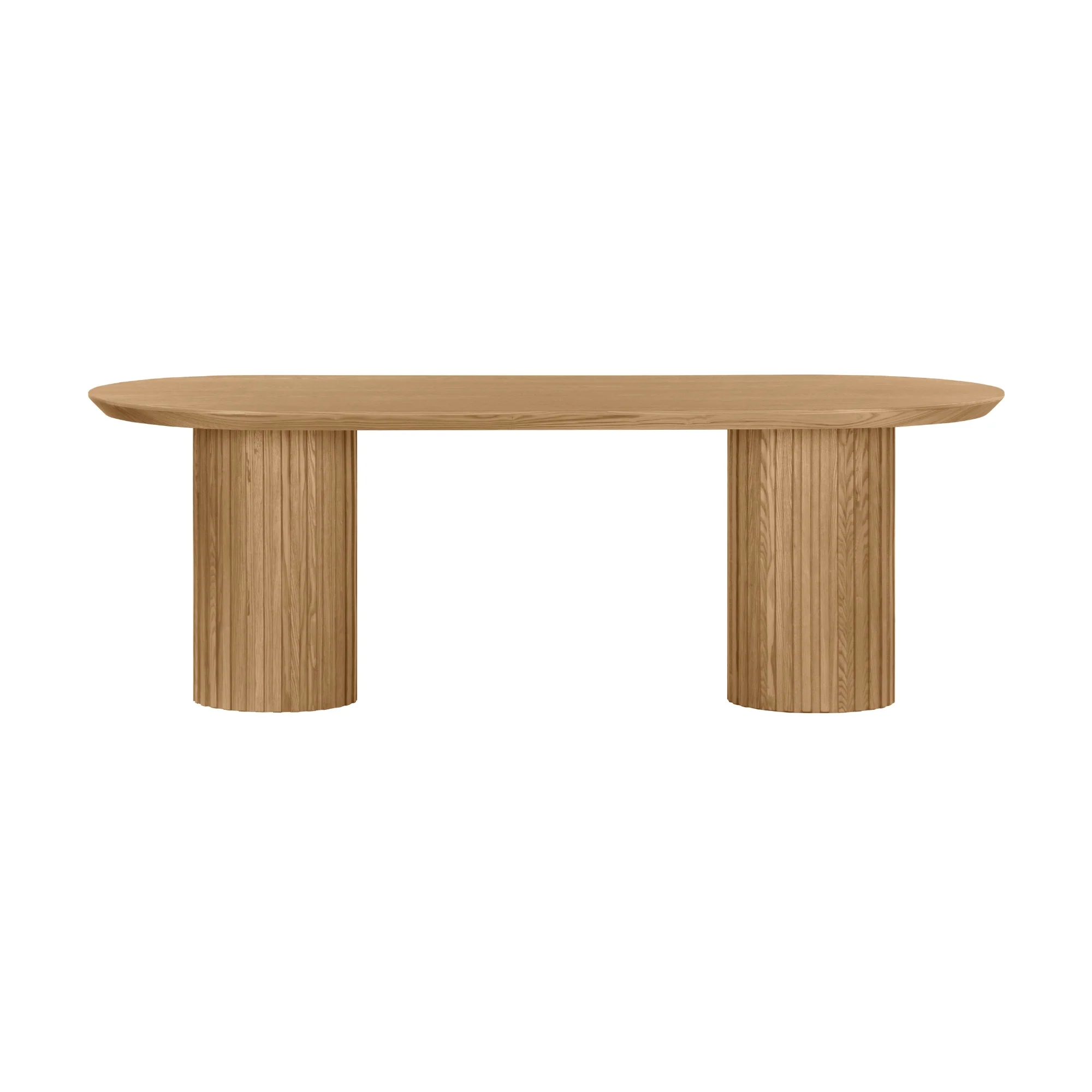 Vanessa 220cm Oval Dining Table Natural - Image 3