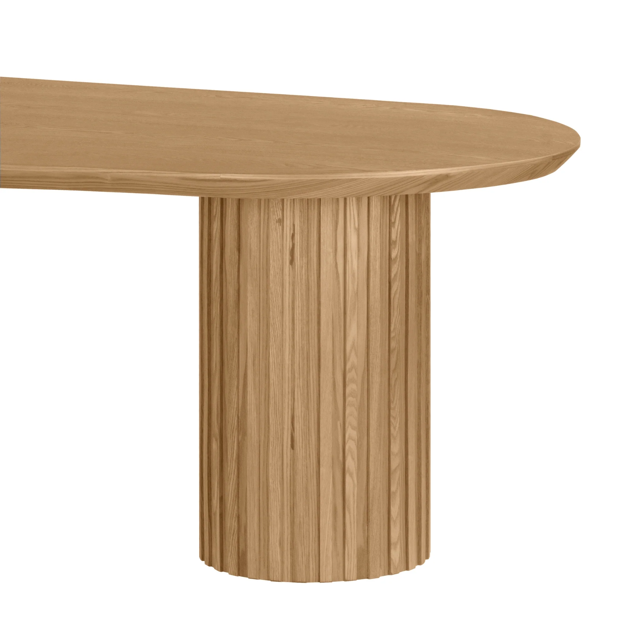 Vanessa 220cm Oval Dining Table Natural - Image 5