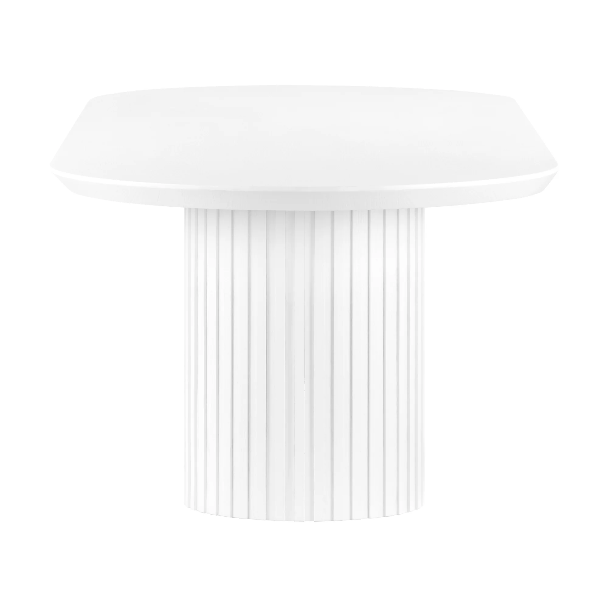 Vanessa 220cm Oval Dining Table White - Image 4