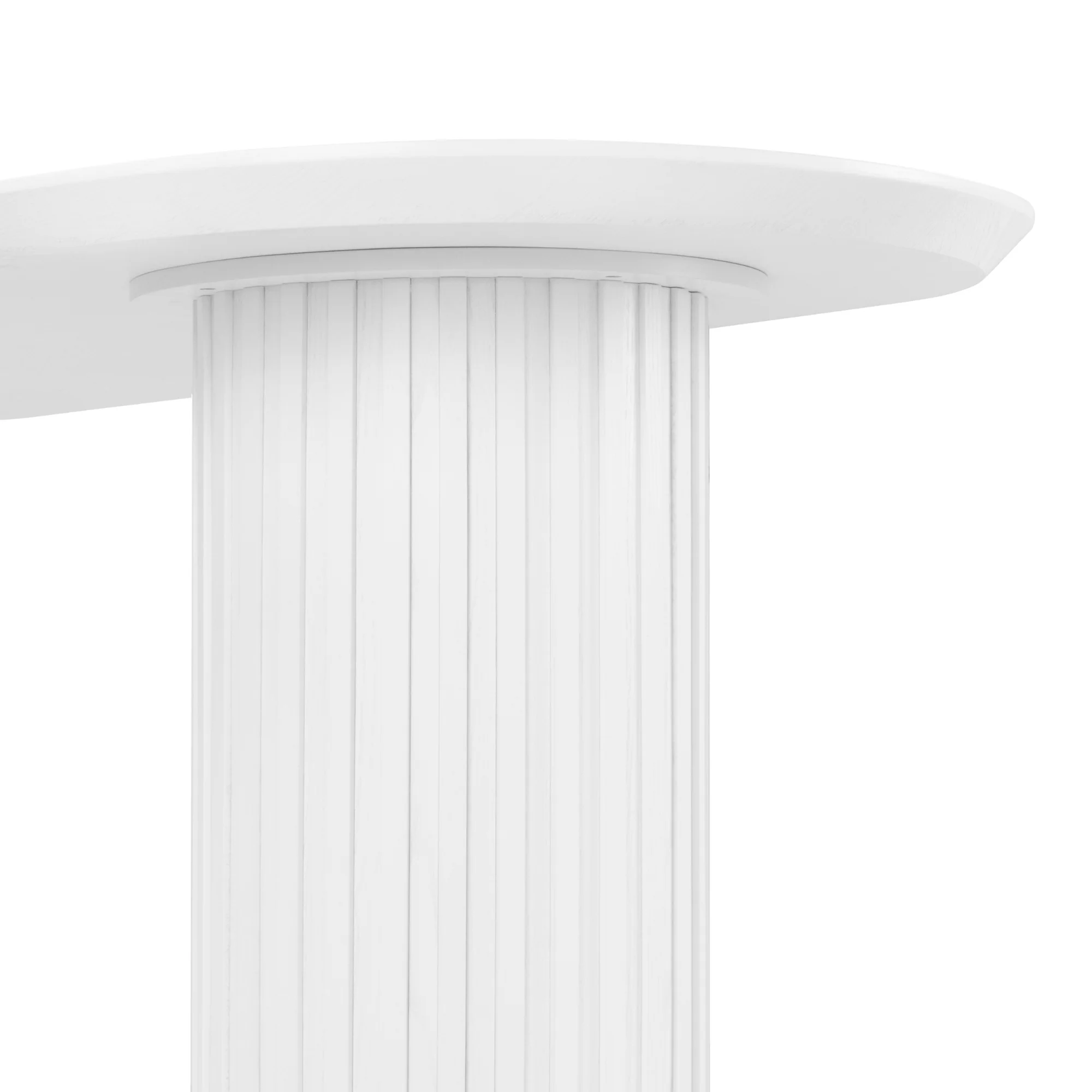 Vanessa 220cm Oval Dining Table White - Image 7