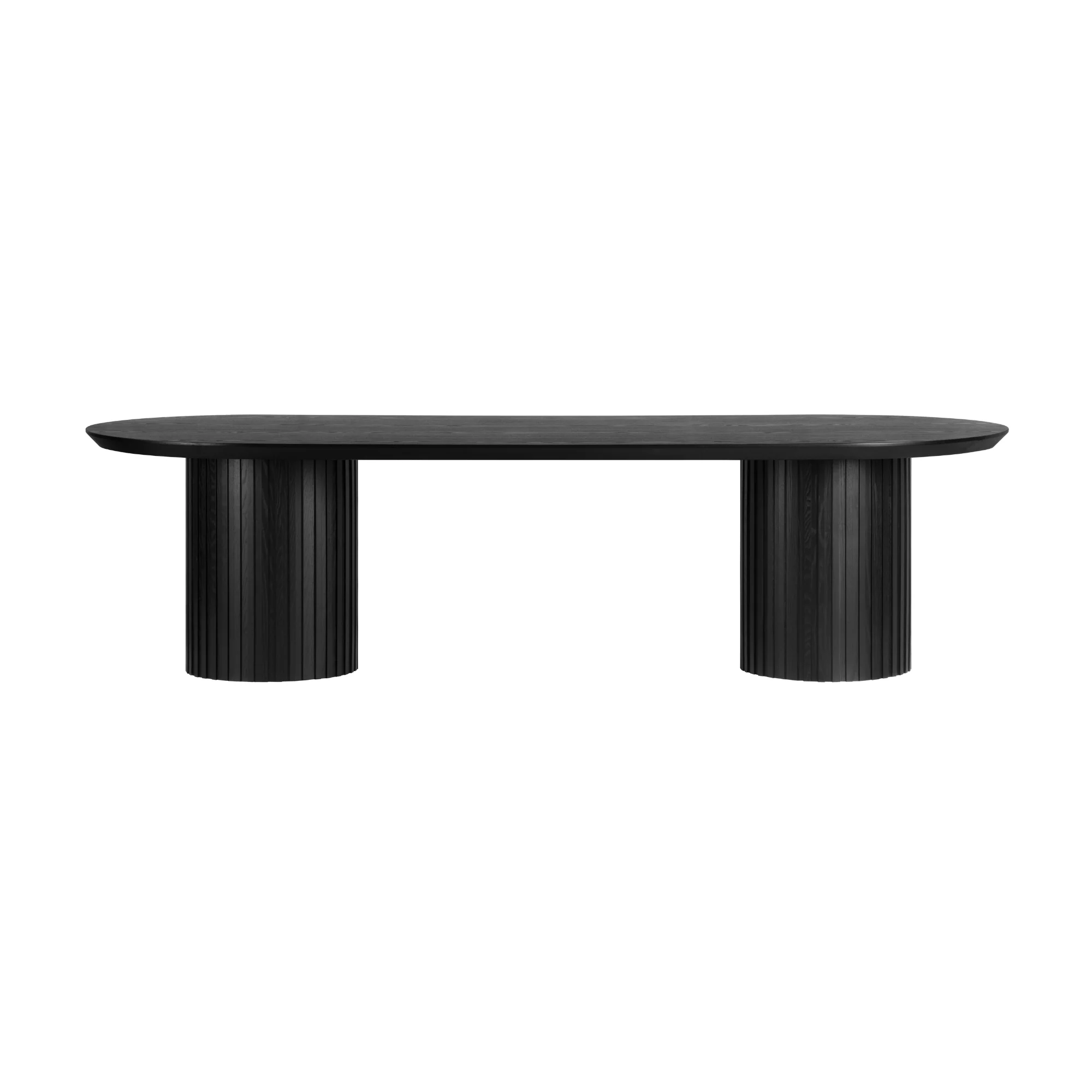 Vanessa 280cm Oval Dining Table Black - Image 3