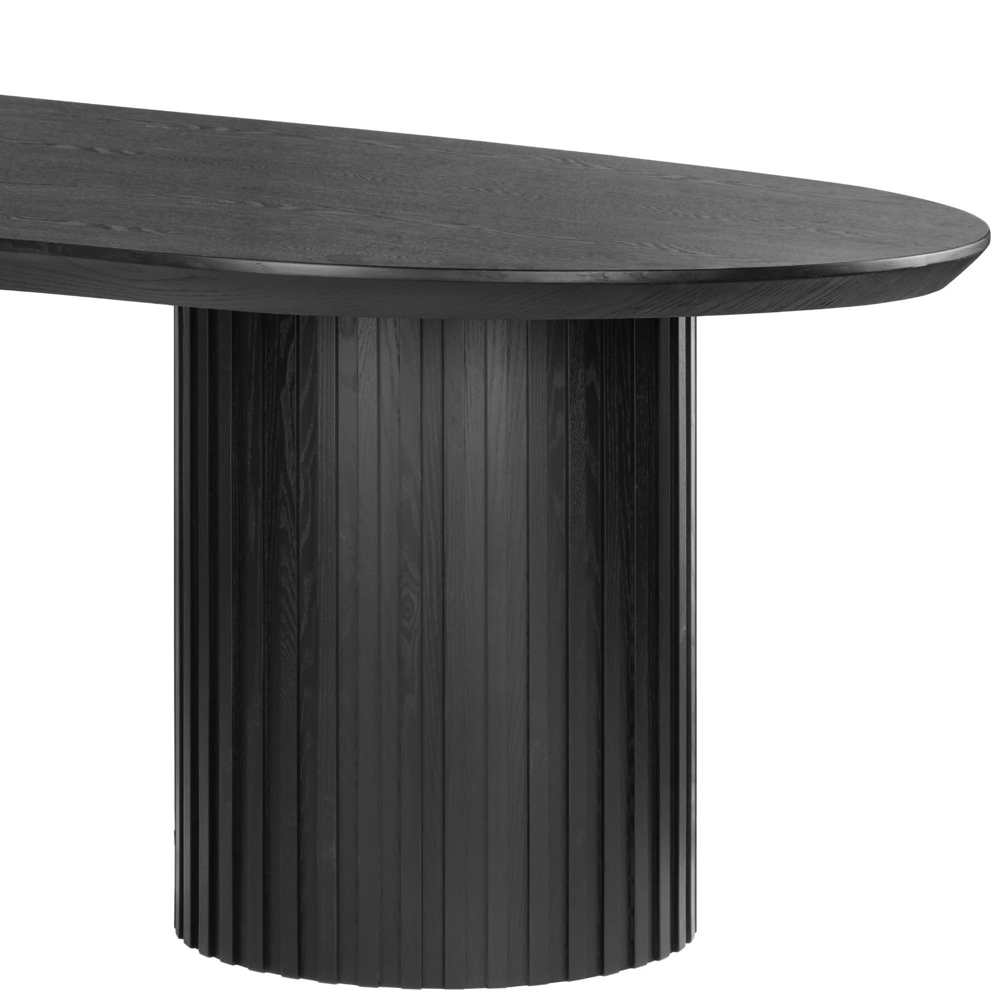 Vanessa 280cm Oval Dining Table Black - Image 6