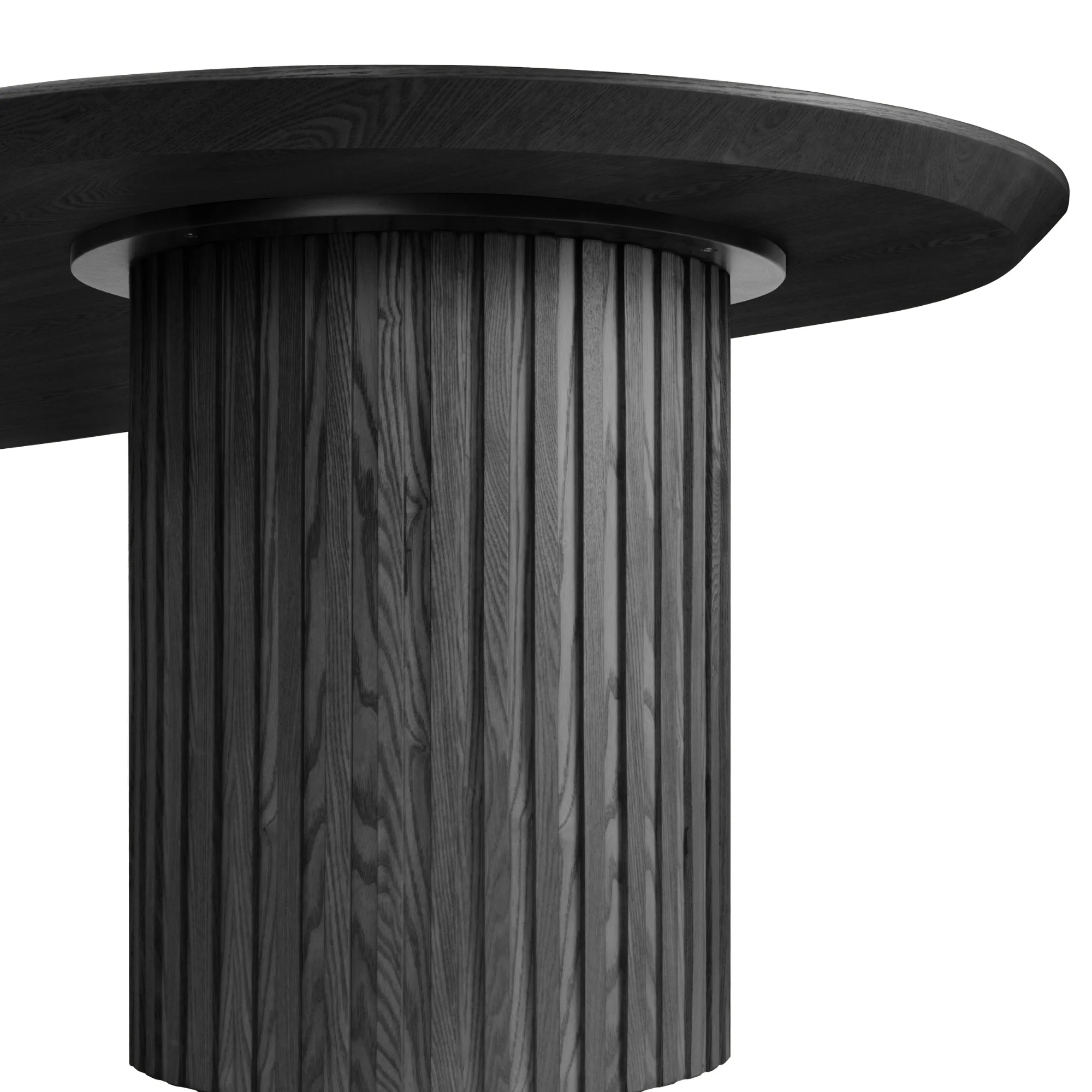 Vanessa 280cm Oval Dining Table Black - Image 7