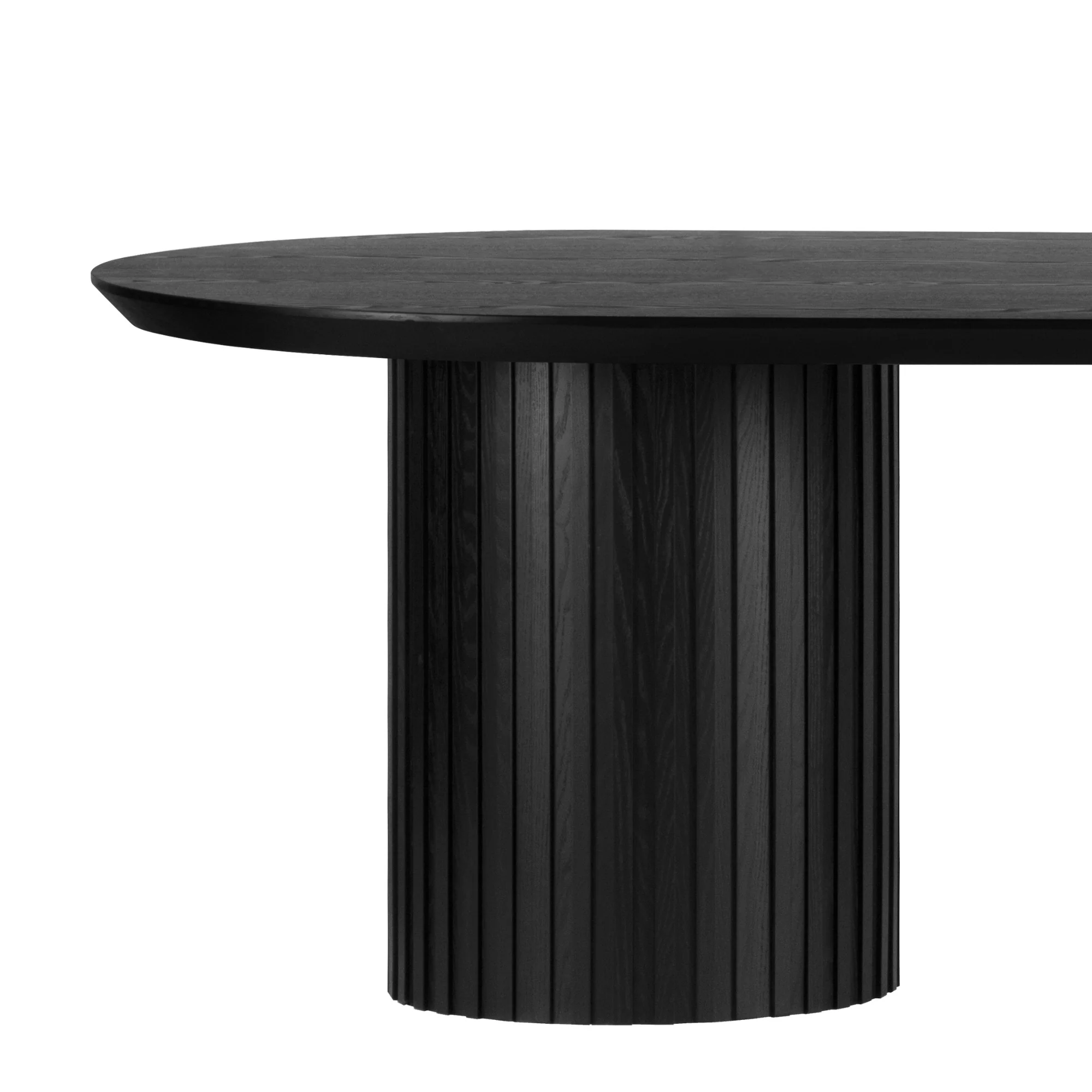 Vanessa 280cm Oval Dining Table Black - Image 8