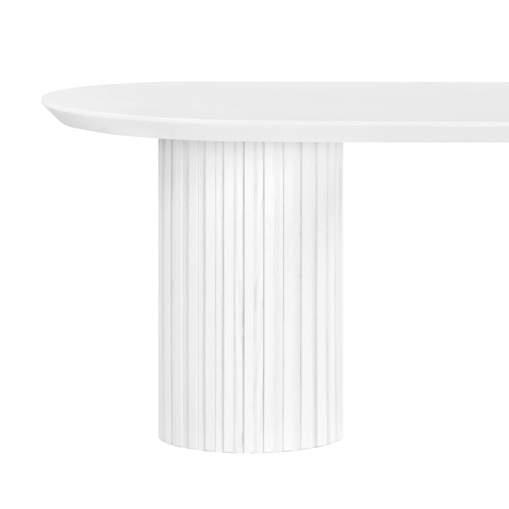 Vanessa 280cm Oval Dining Table White - Image 8