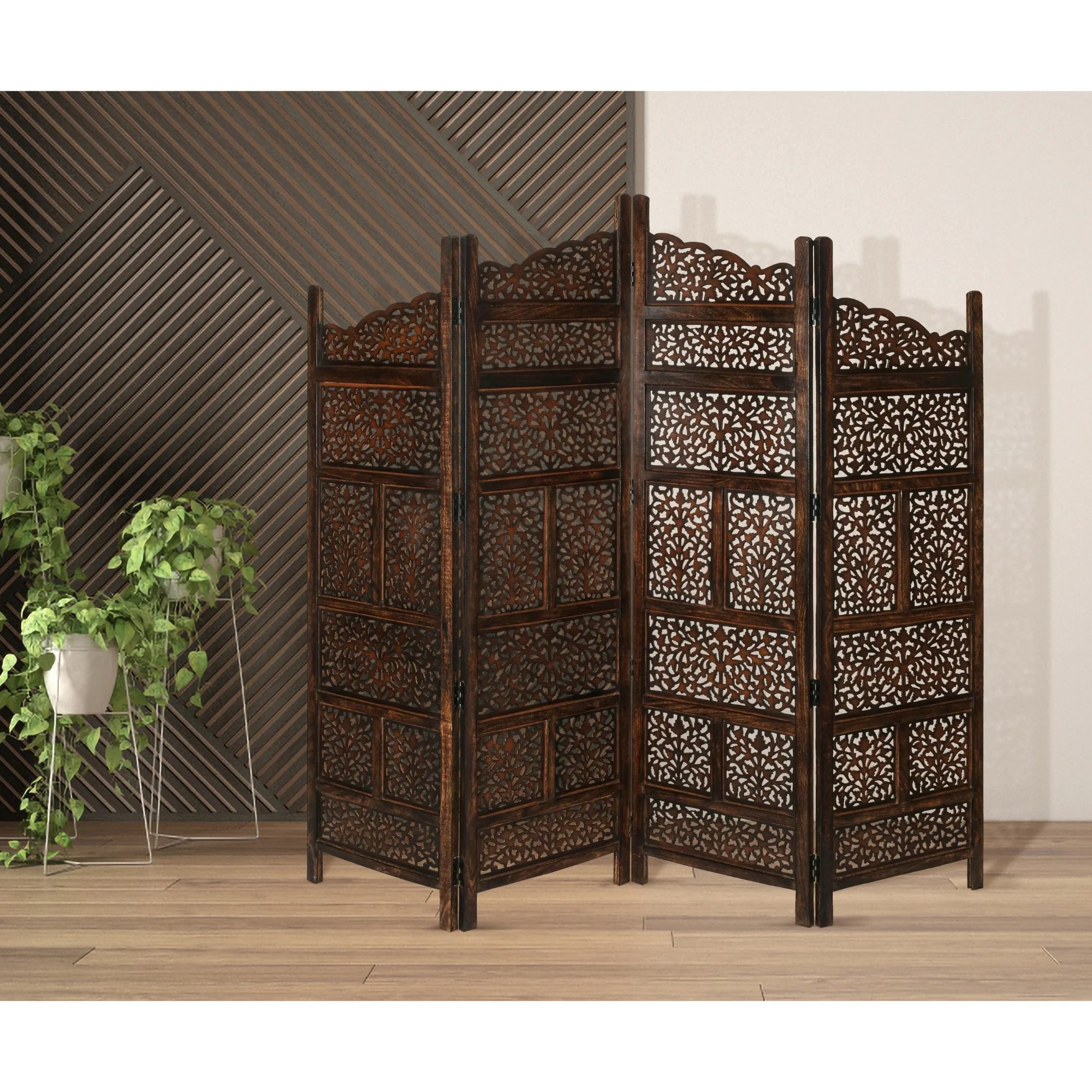 Vasco Room Screen Divider Burnt Brown - Image 3
