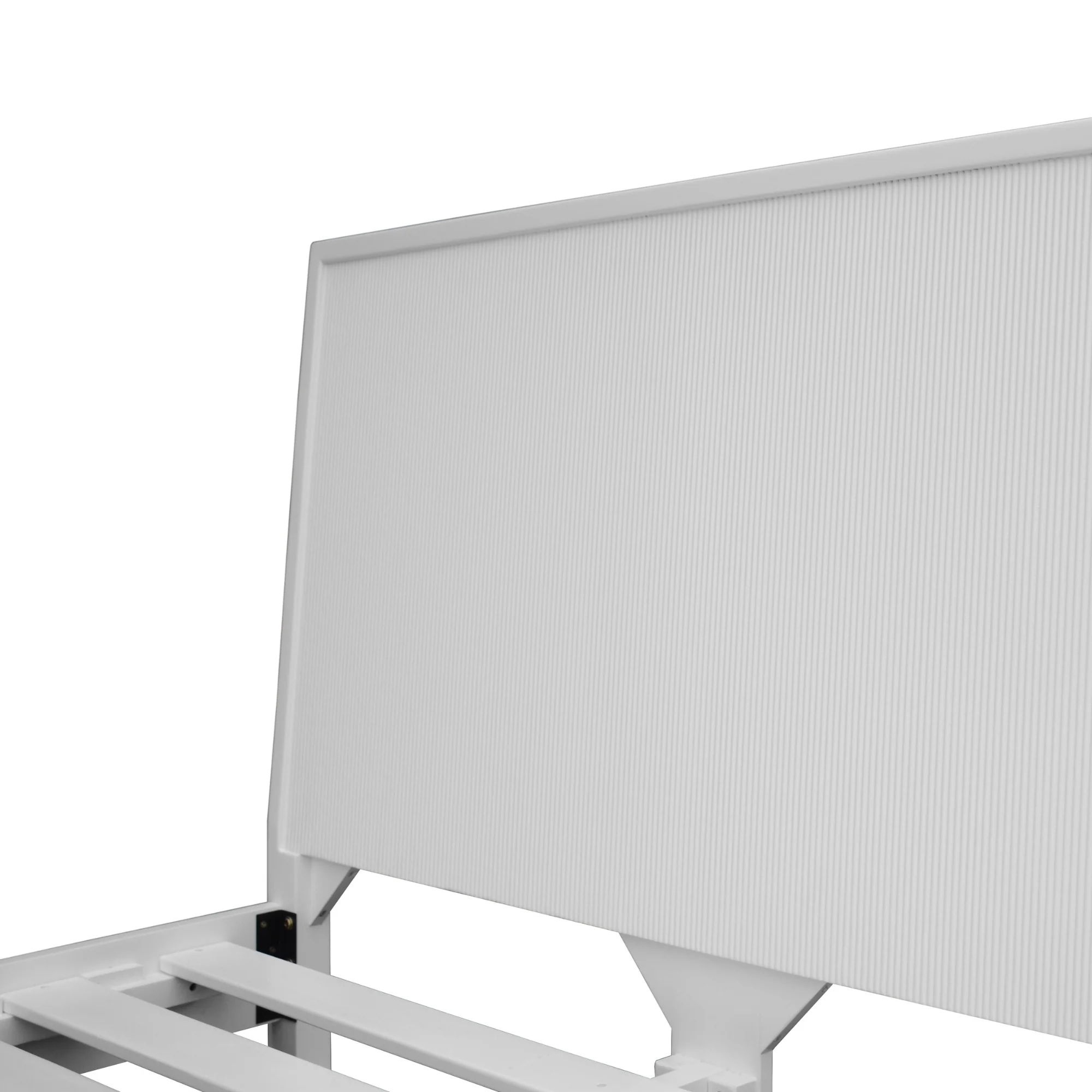 Wavey King Bed Frame White - Image 4