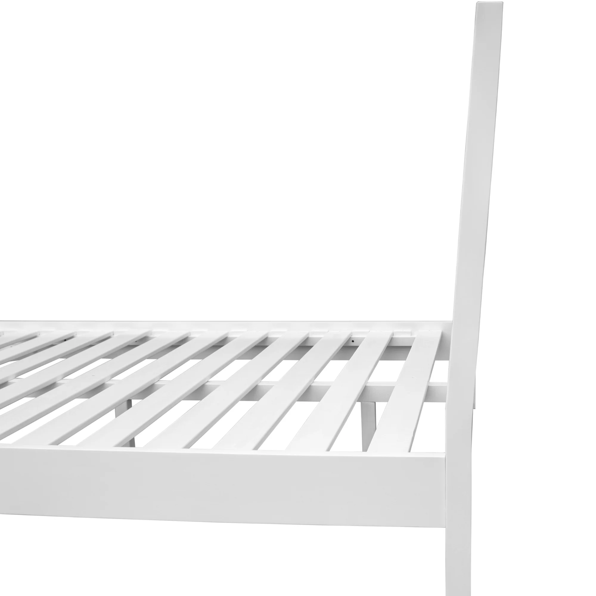 Wavey Queen Bed Frame White - Image 3