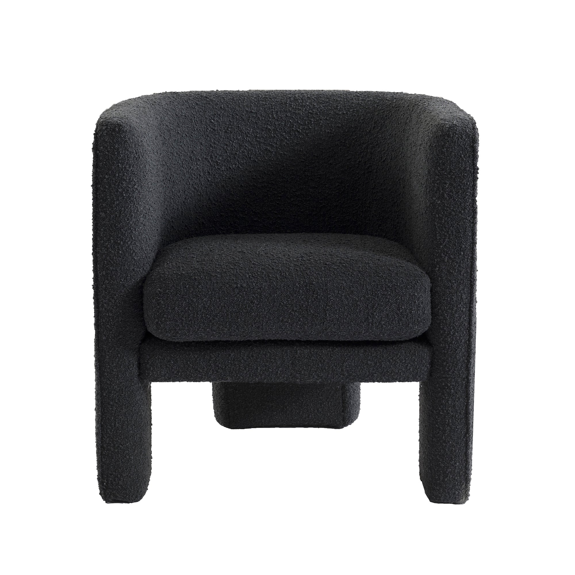 Wesley Occasional Boucle Chair Onyx - Image 2