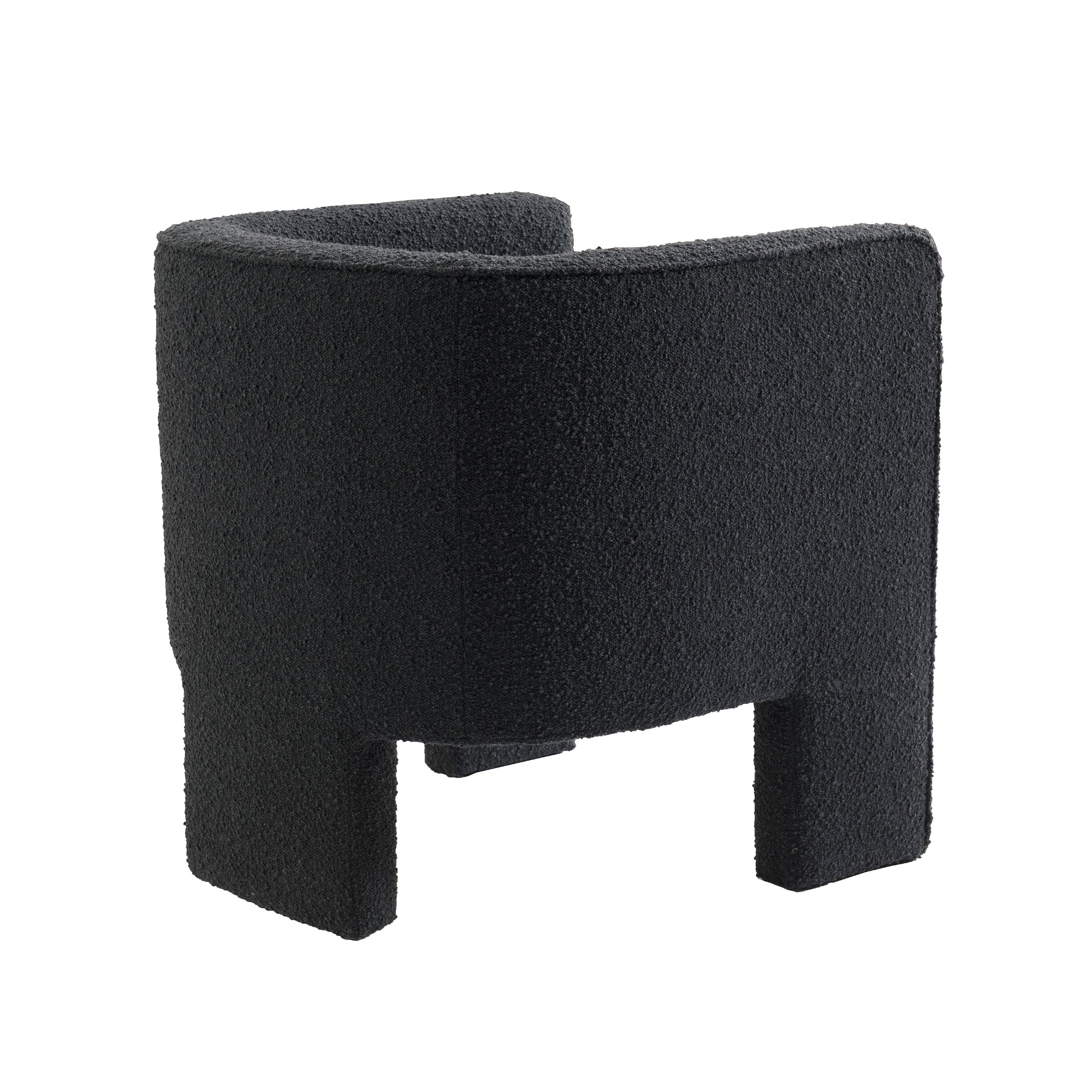 Wesley Occasional Boucle Chair Onyx - Image 4
