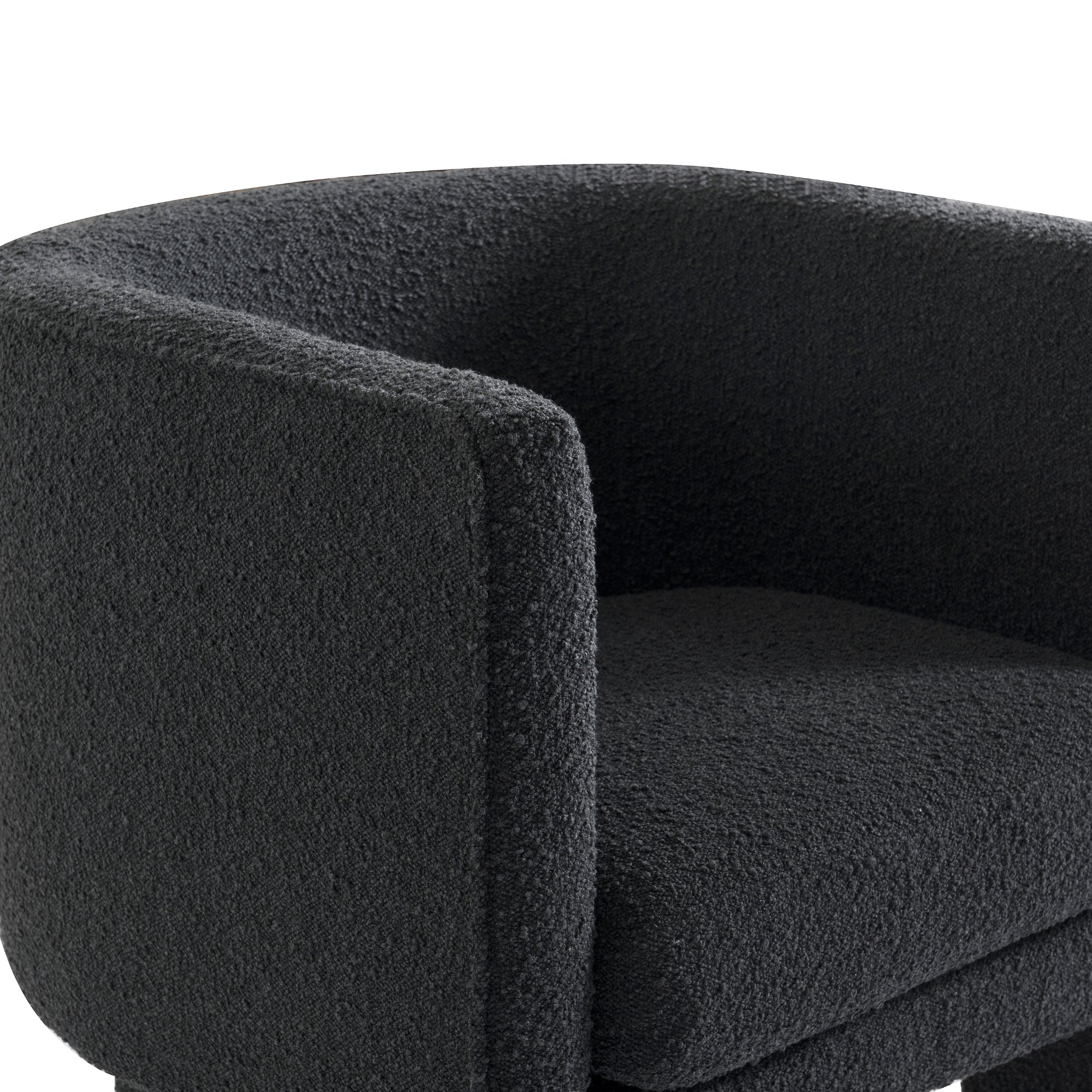 Wesley Occasional Boucle Chair Onyx - Image 5