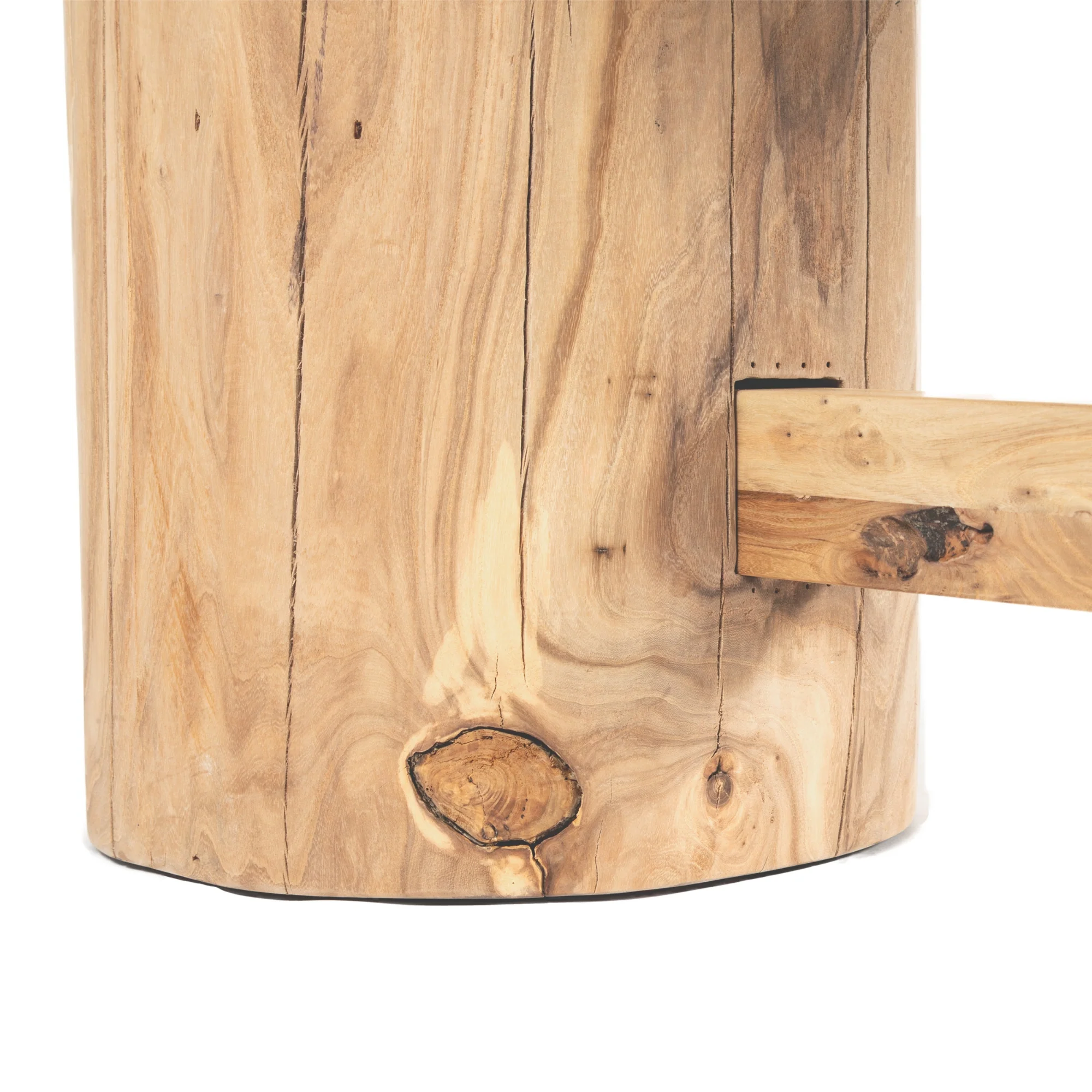 Winston 280cm Dining Table Reclaimed Elm Wood Natural - Image 5
