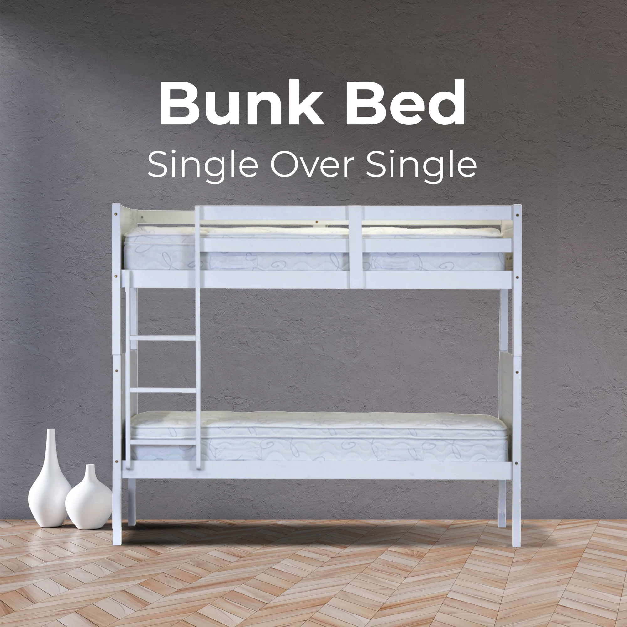 Zinnia Single Bunk Bed Frame - Image 4
