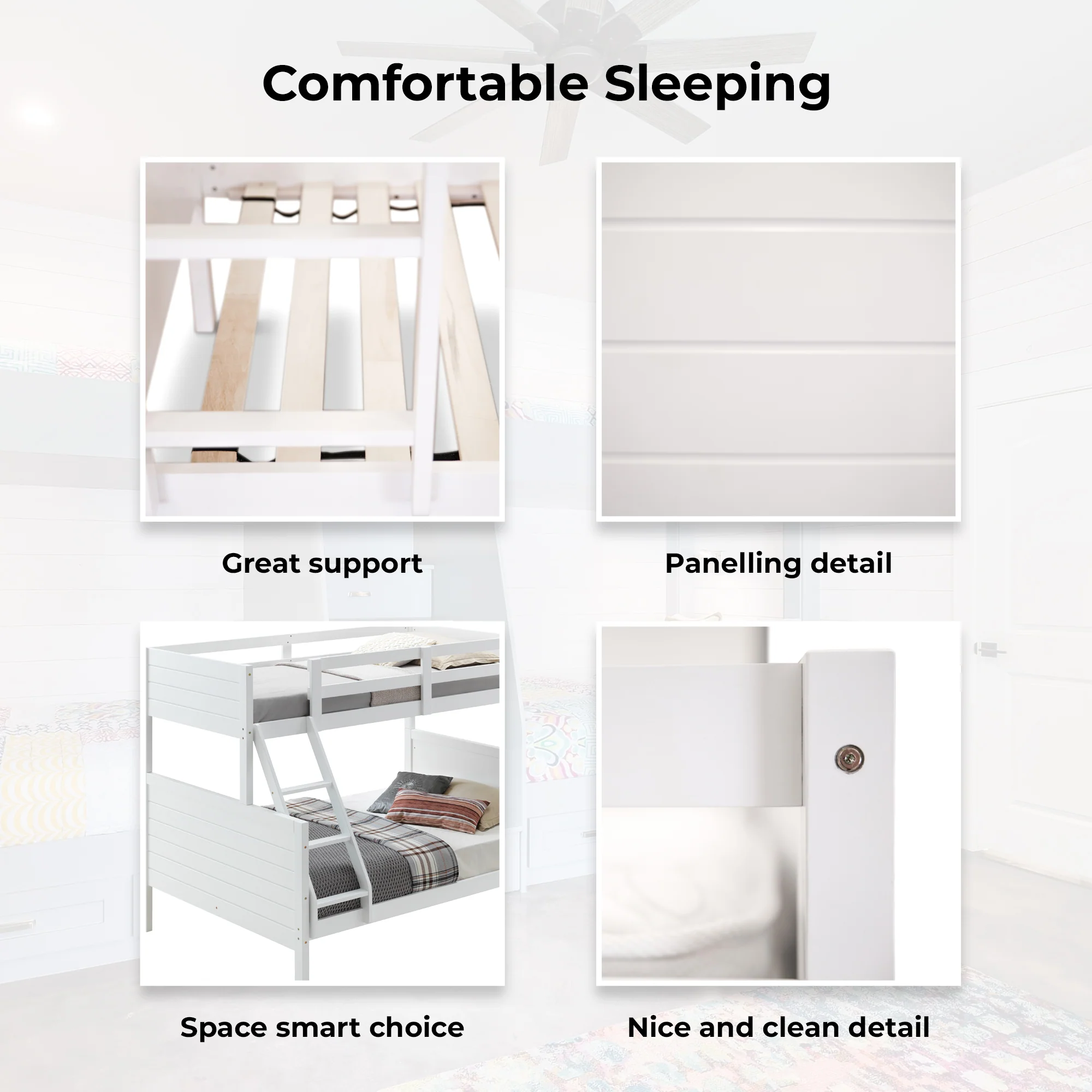 Zinnia Single Over Double Bunk Bed Frame - Image 6